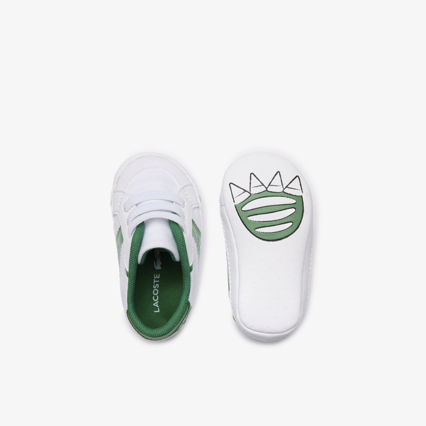 Infants' L004 Cub Textile and Synthetic Trainers lacoste infants l004 cub textile and synthetic trainers