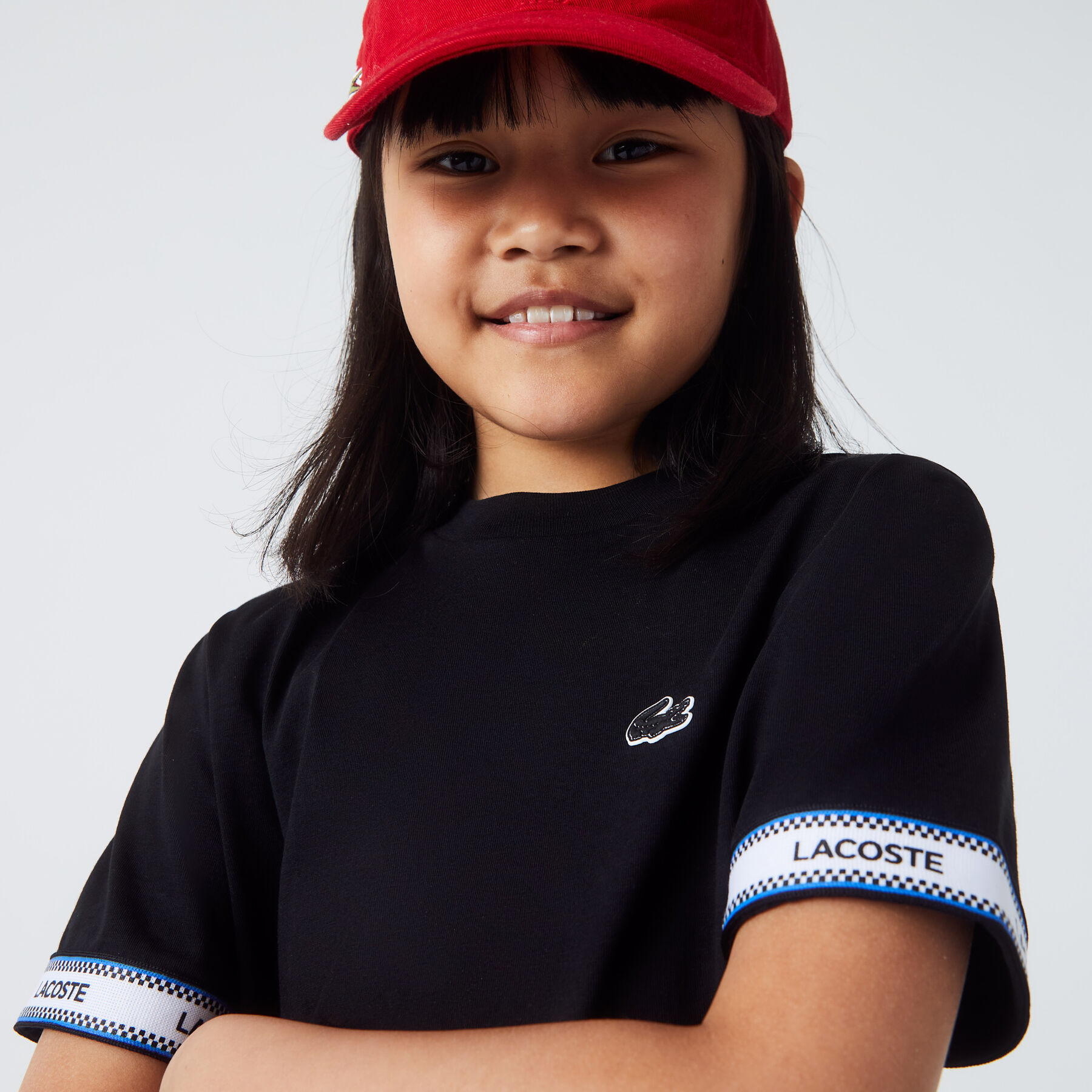girls  lacoste branded short t shirt