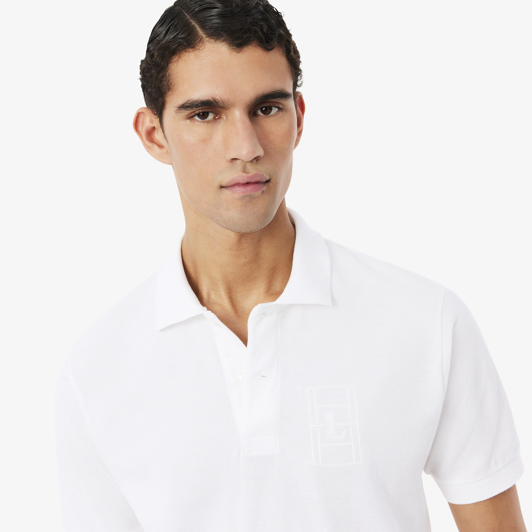Classic Fit Embroidery Detail Petit Pique Polo Shirt Classic Fit Embroidery Detail Petit Pique Polo Shirt - PH1751-00-001