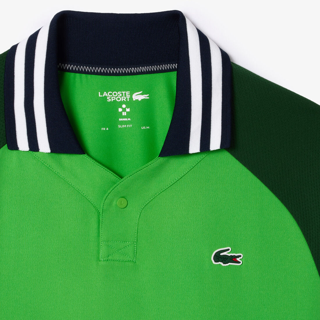 قميص بولو للتنس من لاكوست × دانييل ميدفيديف Lacoste x Daniil Medvedev Ultra-Dry Tennis Polo Shirt - DH7381-00-IUX