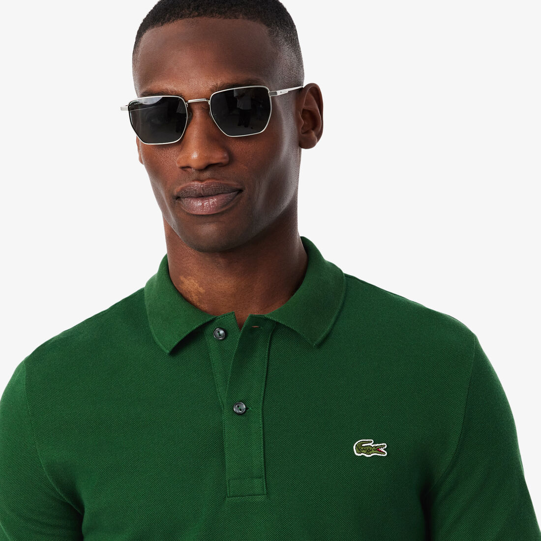 قميص بولو بيكيه بقصة ضيقة L.12.12 Slim Fit L.12.12 Pique Polo Shirt - PH4012-00-132