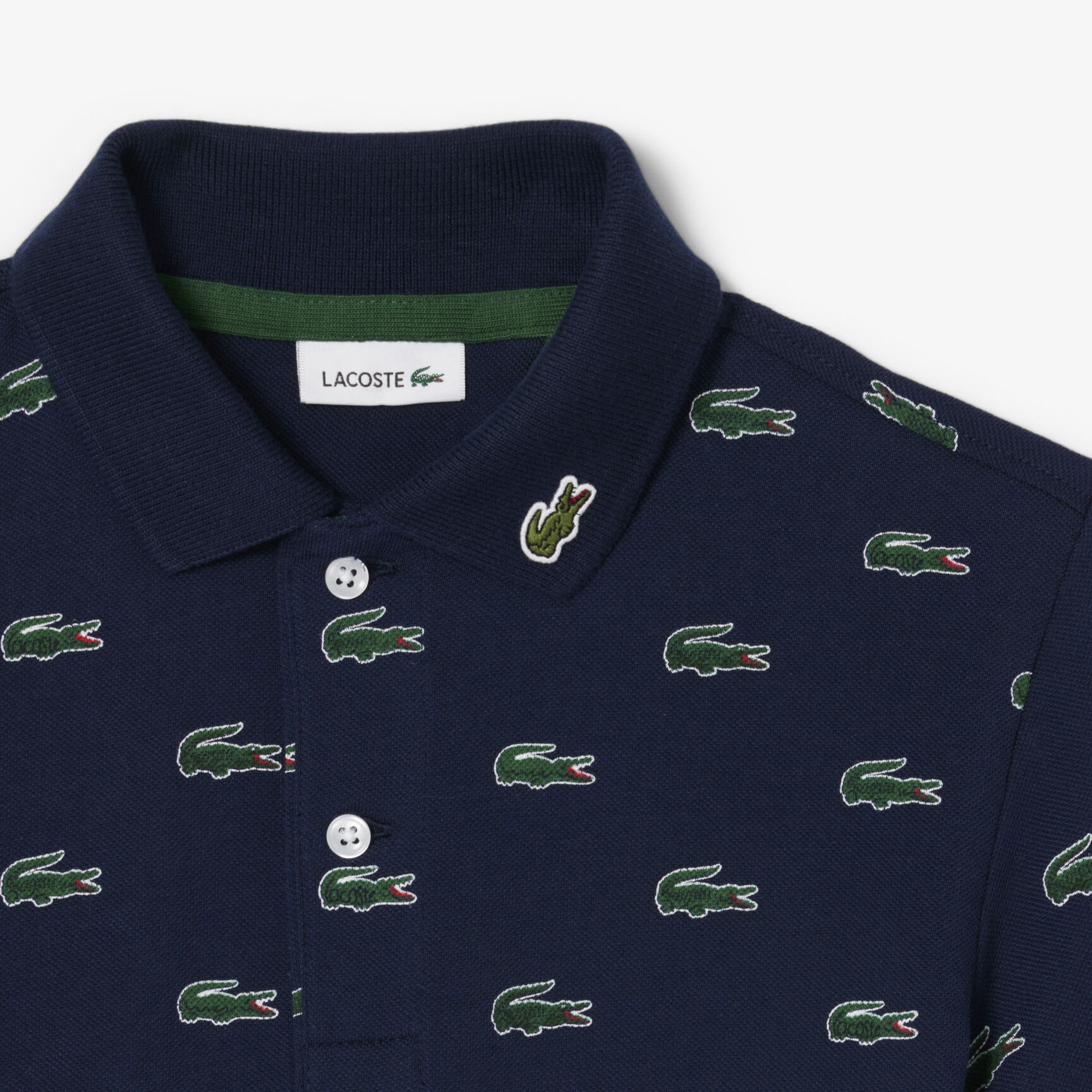 Printed Petit Pique Polo Shirt - PJ1117-00-166