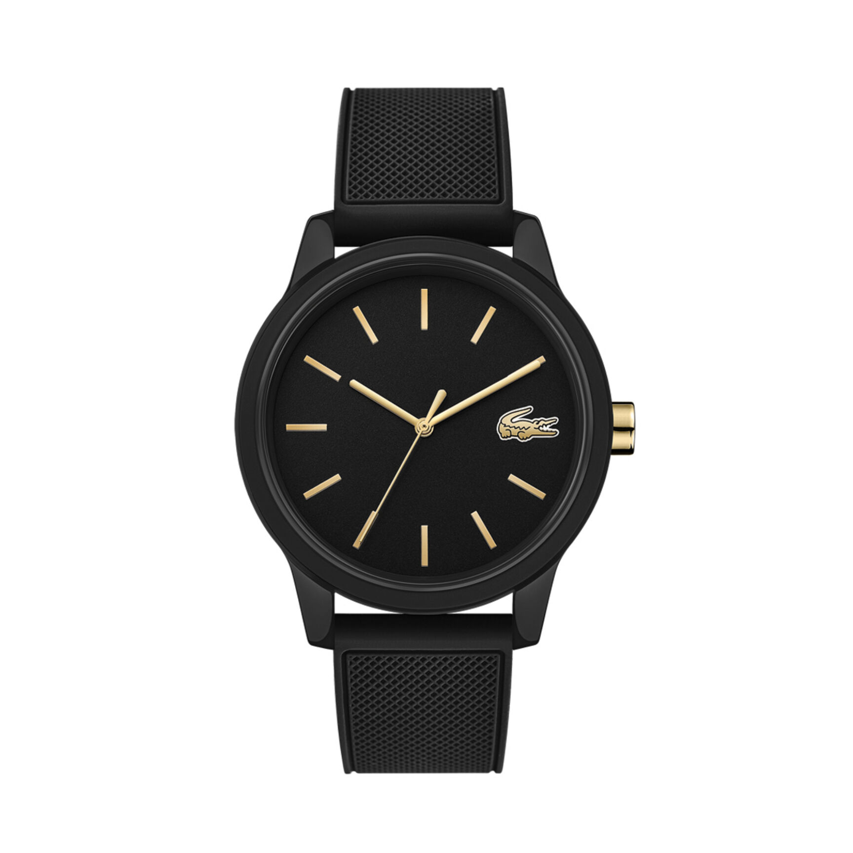 Lacoste Lacoste.12.12 Mens Black Dial Watch Lacoste Lacoste.12.12 Mens Black Dial Watch