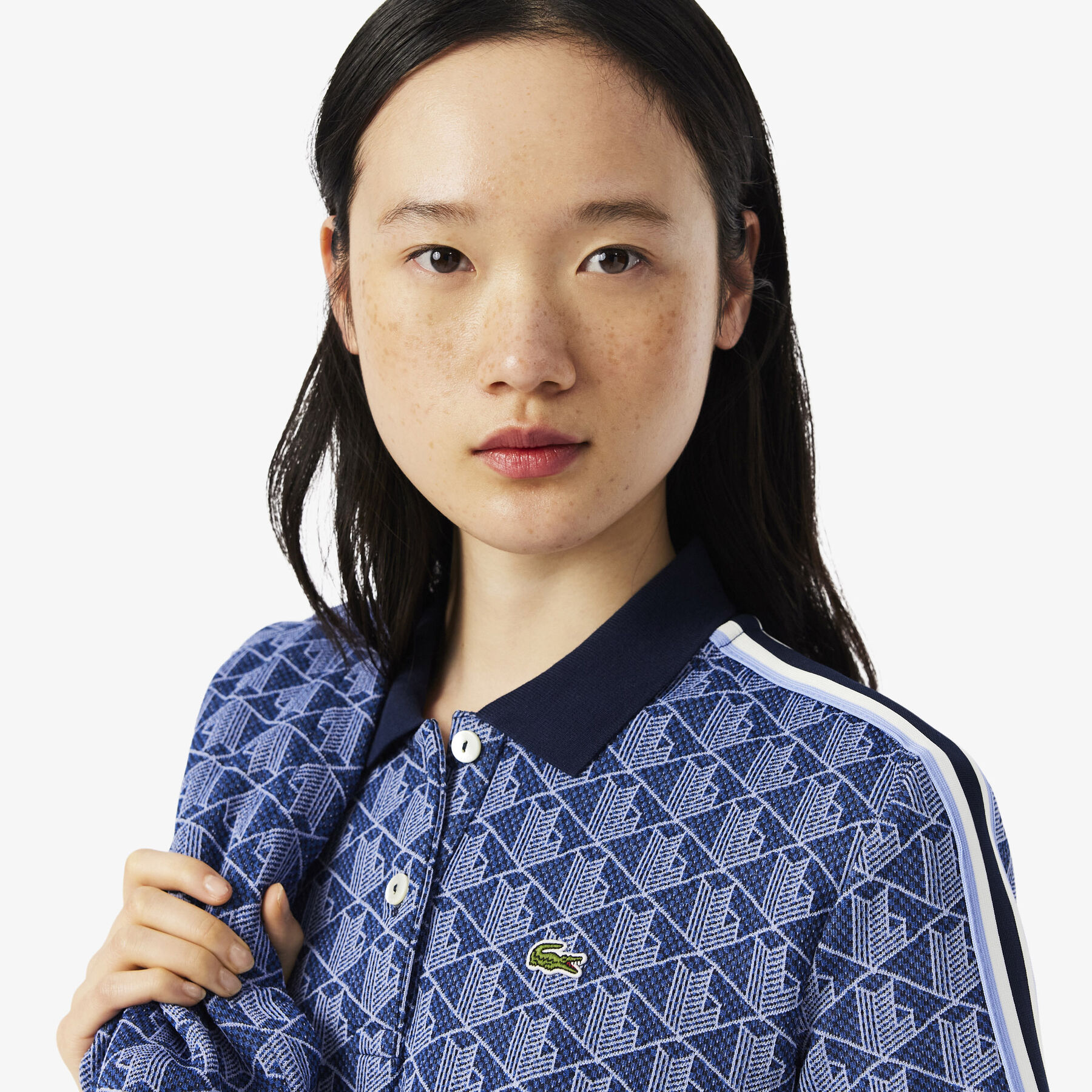 Slim Fit Monogram Jacquard Polo Shirt - DF3364-00-AIT