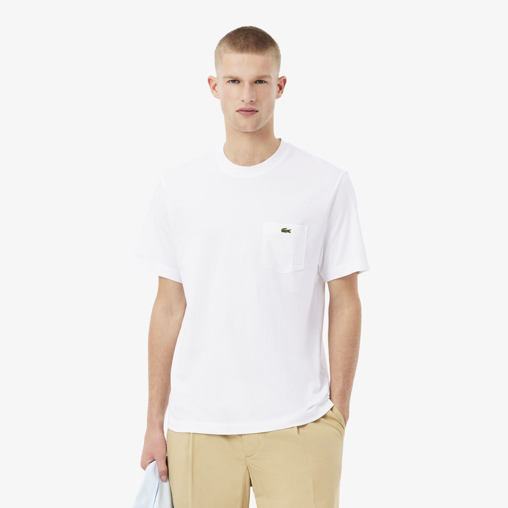 Cotton T-shirt with Breast Pocket - TH2827-00-001