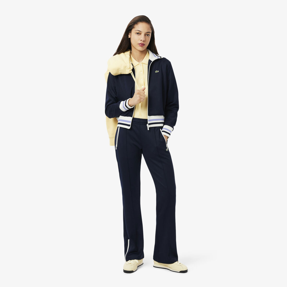 Zipped Stripe Accent Sweatshirt Zipped Stripe Accent Sweatshirt - SF5252-00-166