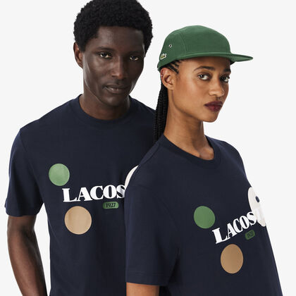Printed Cotton Jersey T-shirt lacoste printed cotton jersey t shirt
