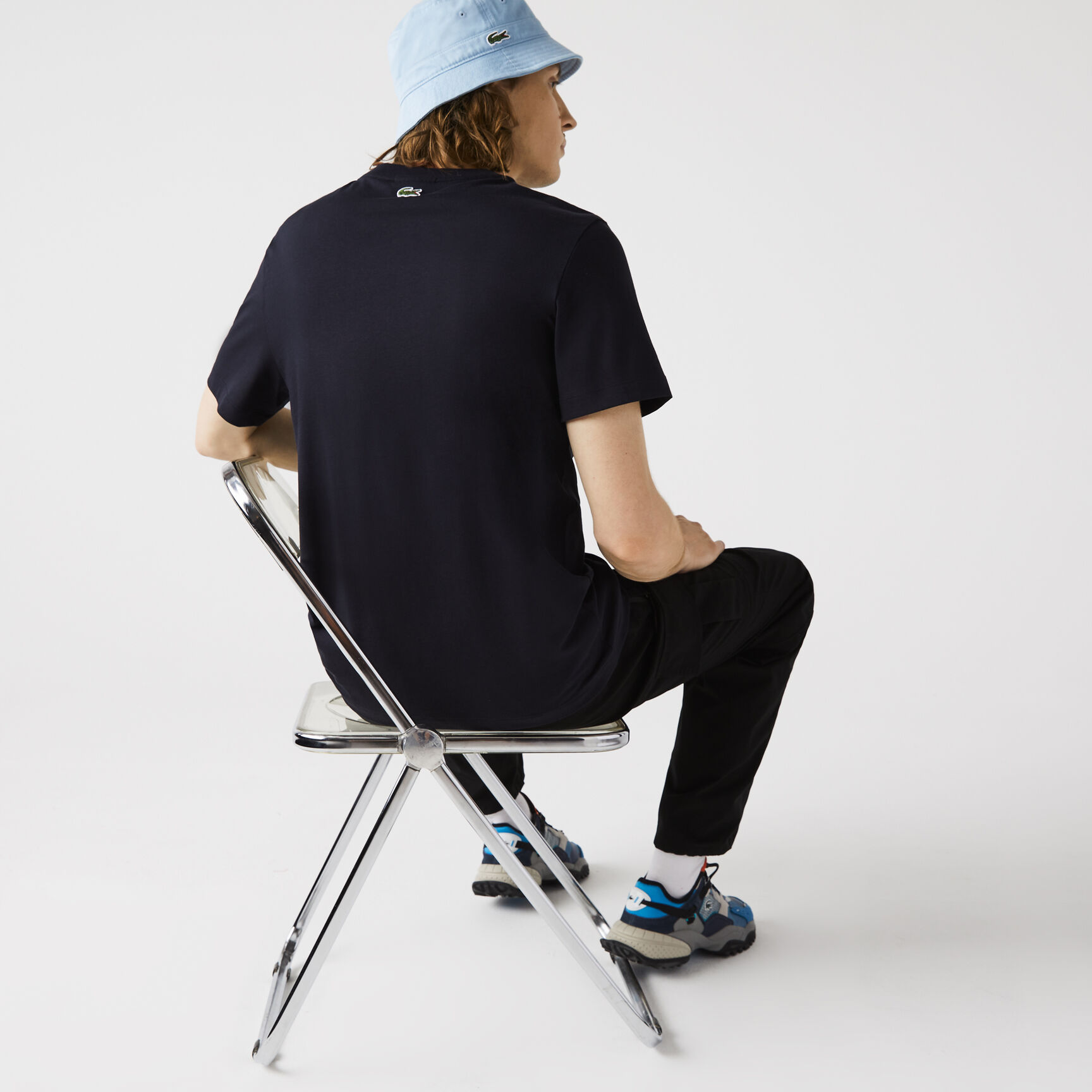 Men's Crew Neck Vintage Printed Cotton T-shirt