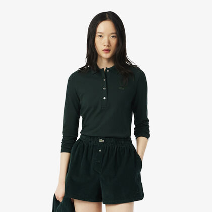 Women's Slim Fit Stretch Pique Lacoste Polo Shirt
