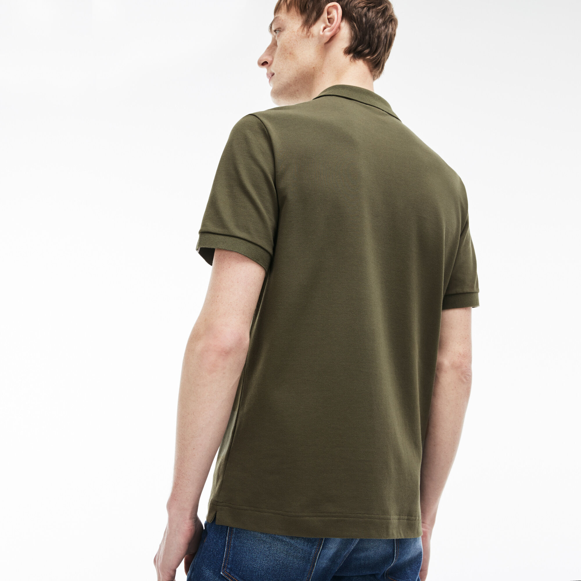 Men's Lacoste LIVE Slim Fit Stretch Mini Piqué Polo Shirt