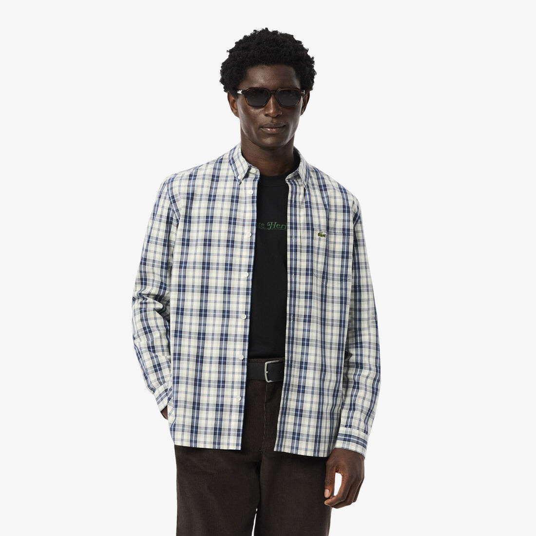 Regular Fit Poplin Plaid Shirt - CH5085-00-6IE