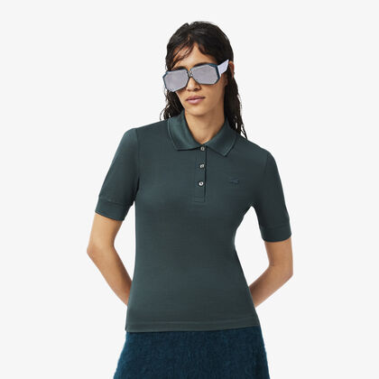 لاكوست runway slim fit silk pique polo shirt