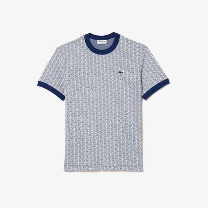 تي شيرت بقصّة مريحة للارتداء وطبعة مميزة لكلمة Lacoste