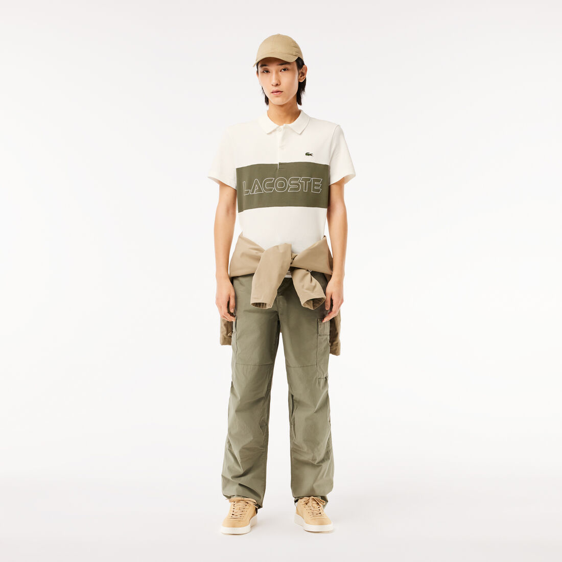 Regular Fit Stretch Pique Colourblock Polo Shirt Regular Fit Stretch Pique Colourblock Polo Shirt - PH1470-00-IMI