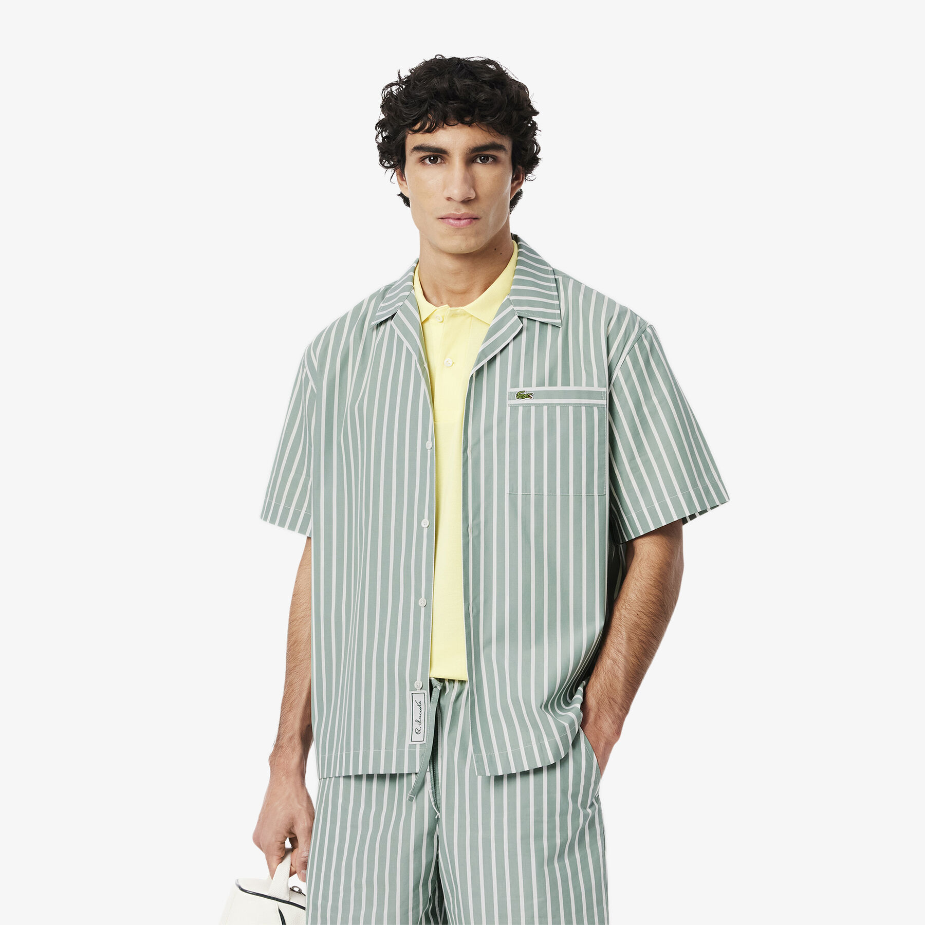 Relaxed Fit Striped Short Sleeved Shirt - CH9083-00-BLI