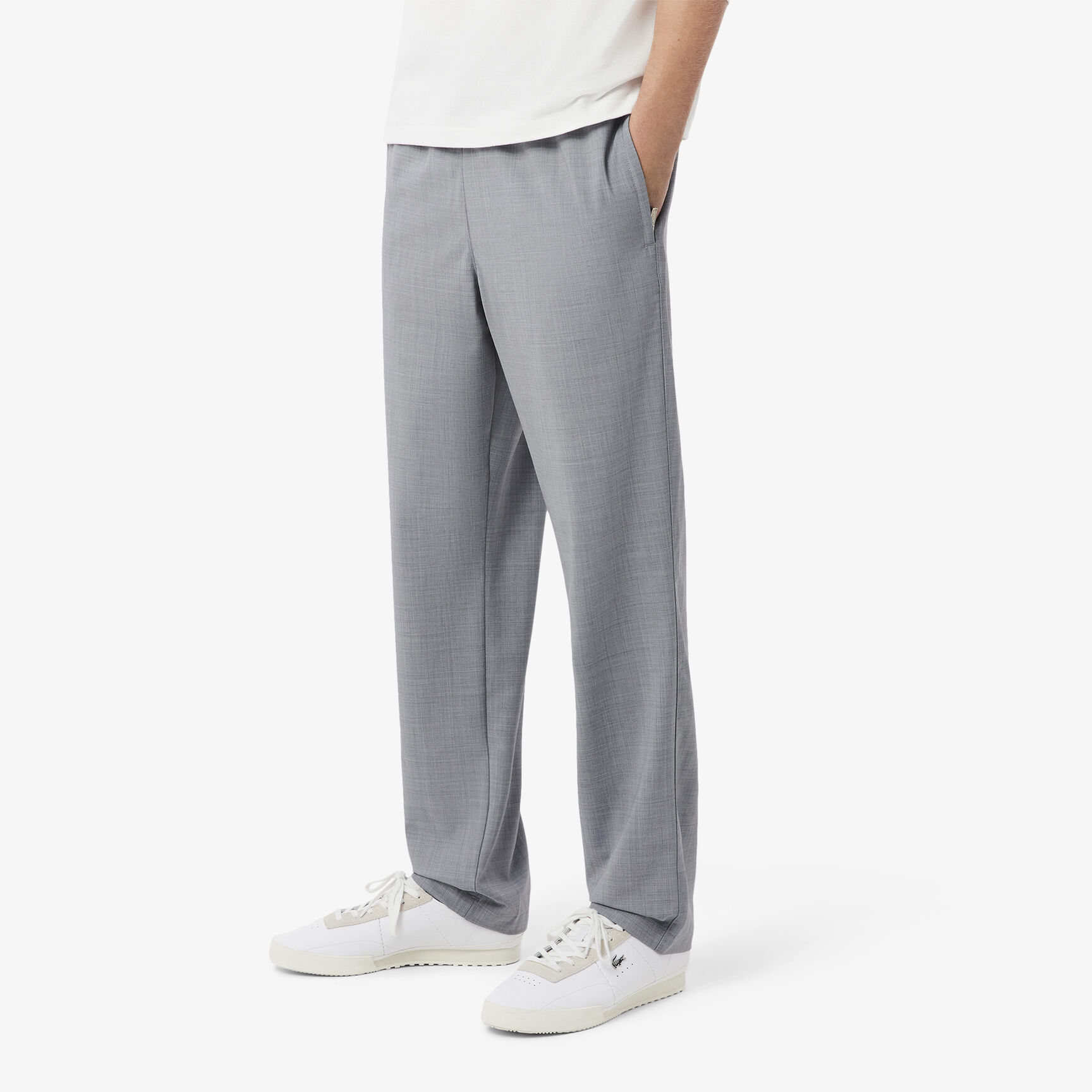 Regular Fit Wool Flannel Chino Pants - HH8341-00-ACZ