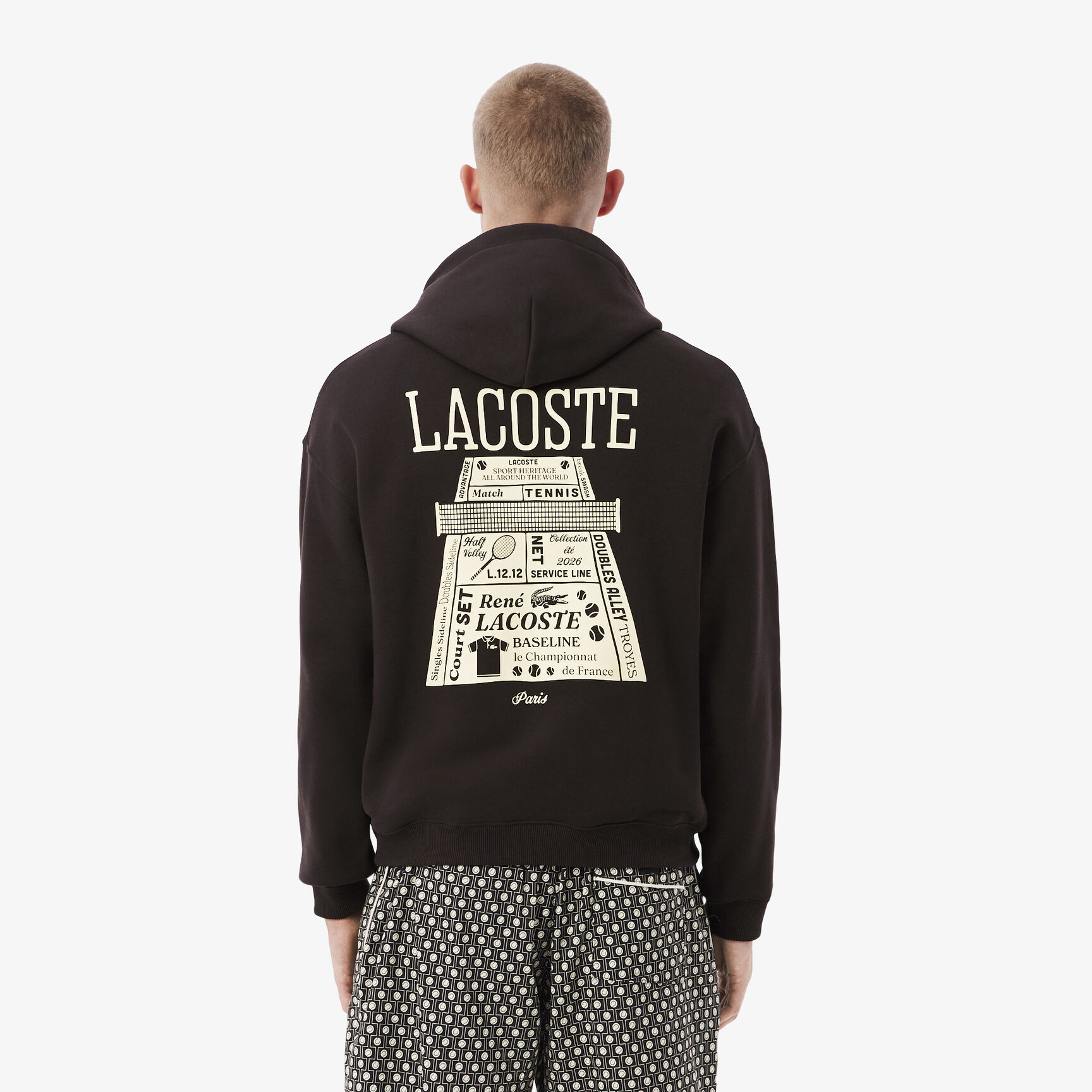 Loose Fit Printed Hoodie - SH0518-00-3LA