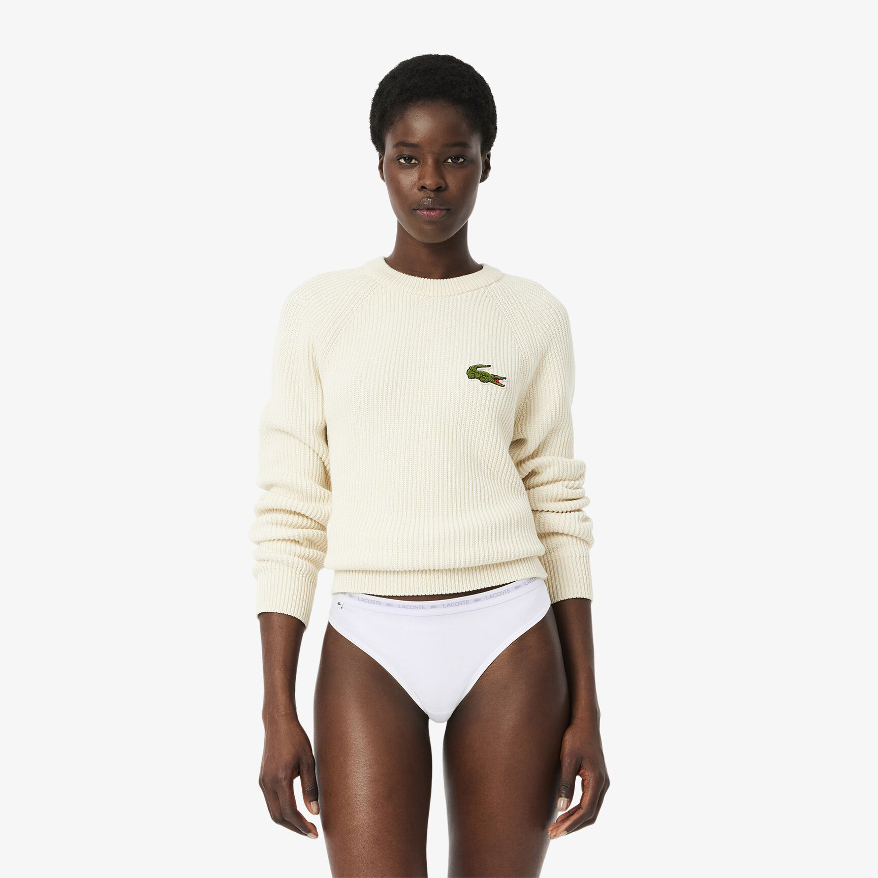 طقم ثونغ قطن مطاطي بتصميم رفيع ، 3 قطع 3-Pack Thongs - 8F1341-00-NUA