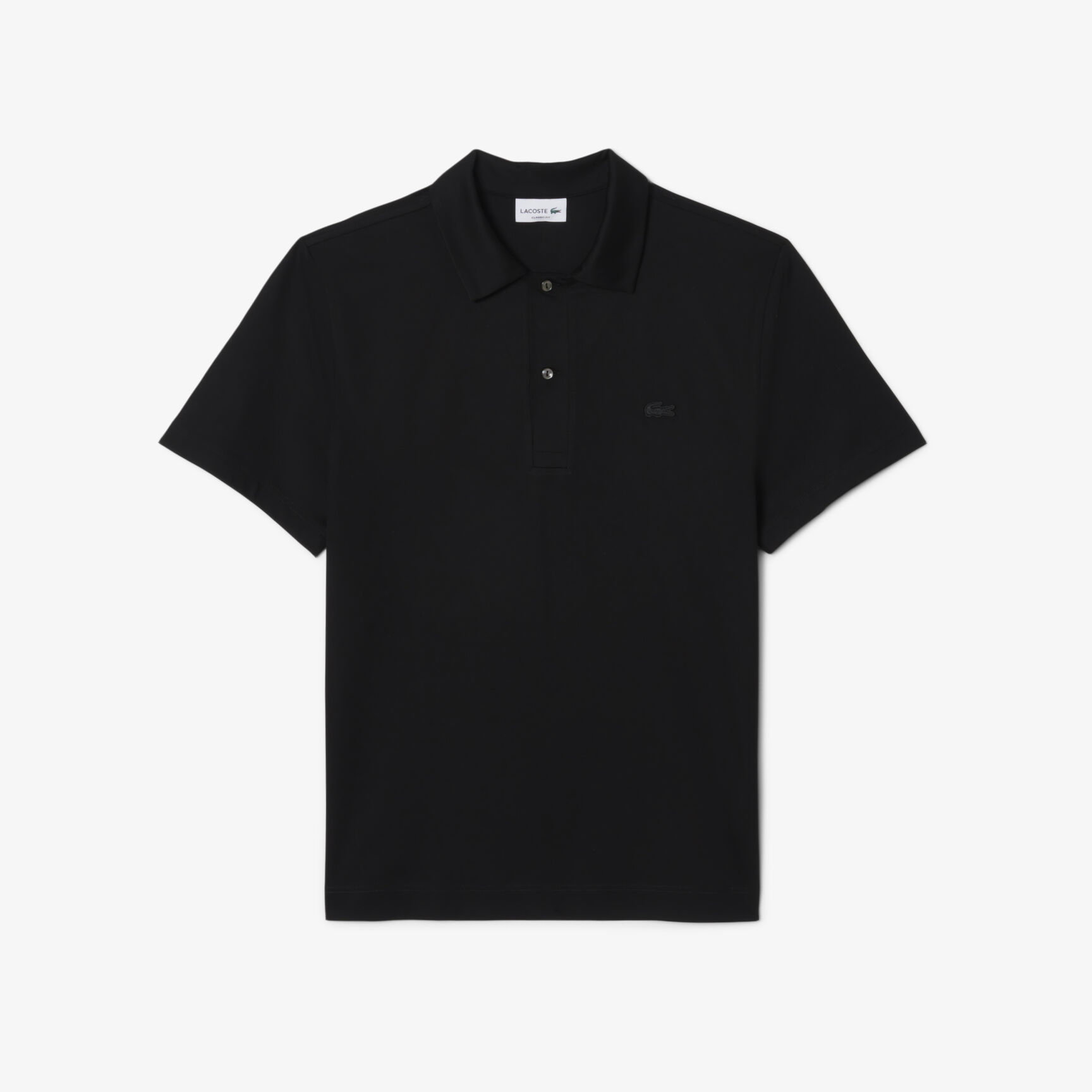 قميص بولو باريس الكلاسيكي المطرز ذو الرقبة المفتوحة Paris Classic Fit Open Neck Embroidered Polo Shirt - DH5928-00-031