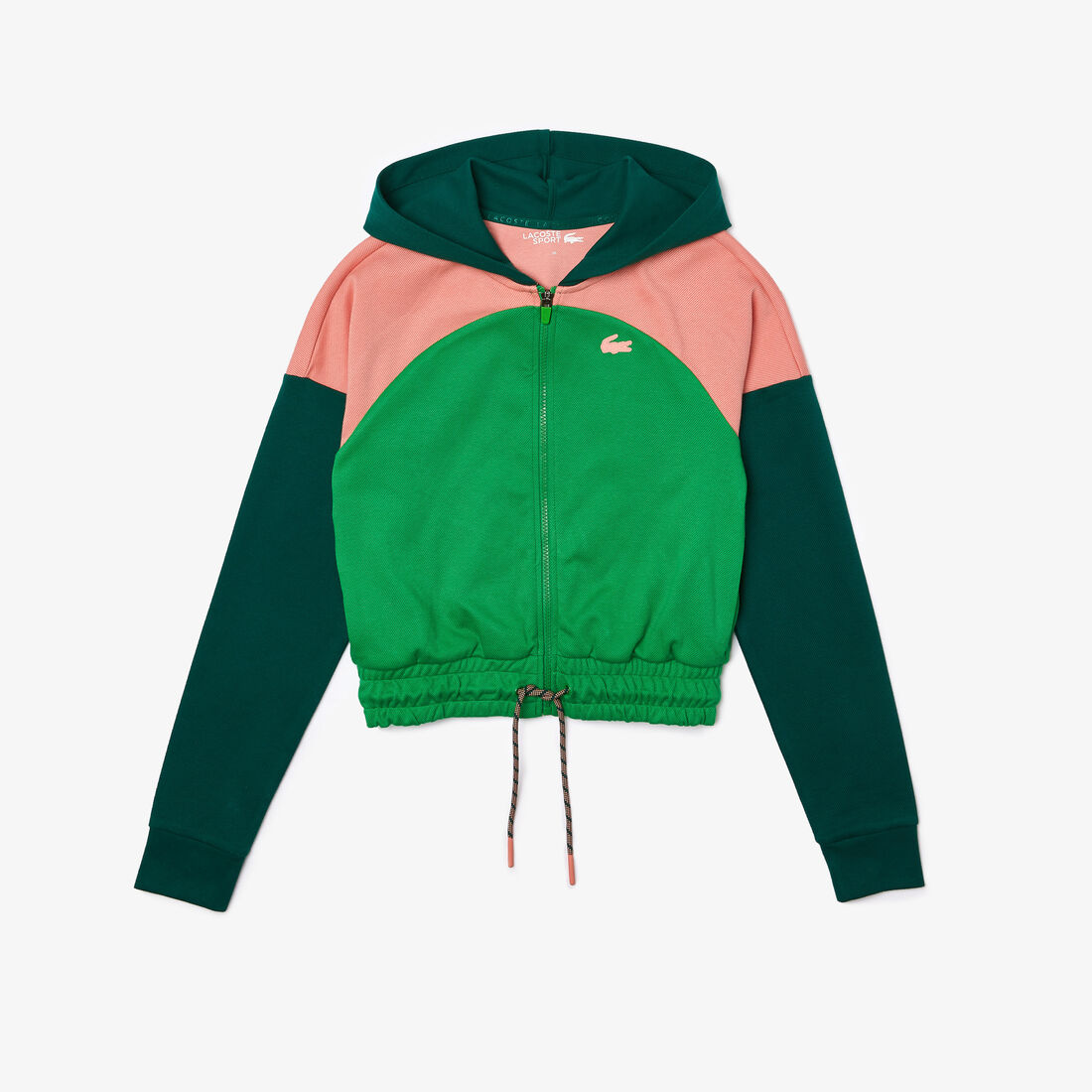 Women’s Lacoste SPORT Hooded Organic Cotton Zip Sweatshirt Women’s Lacoste SPORT Hooded Organic Cotton Zip Sweatshirt