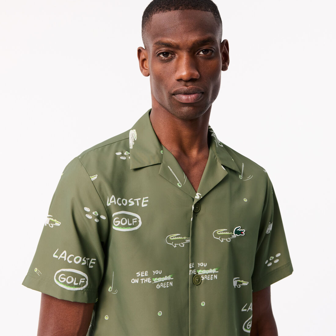 قميص جولف بأكمام قصيرة ومضاد للأشعة فوق البنفسجية Ultra-Dry Anti-UV Short Sleeved Golf Shirt - CH7568-00-IBJ