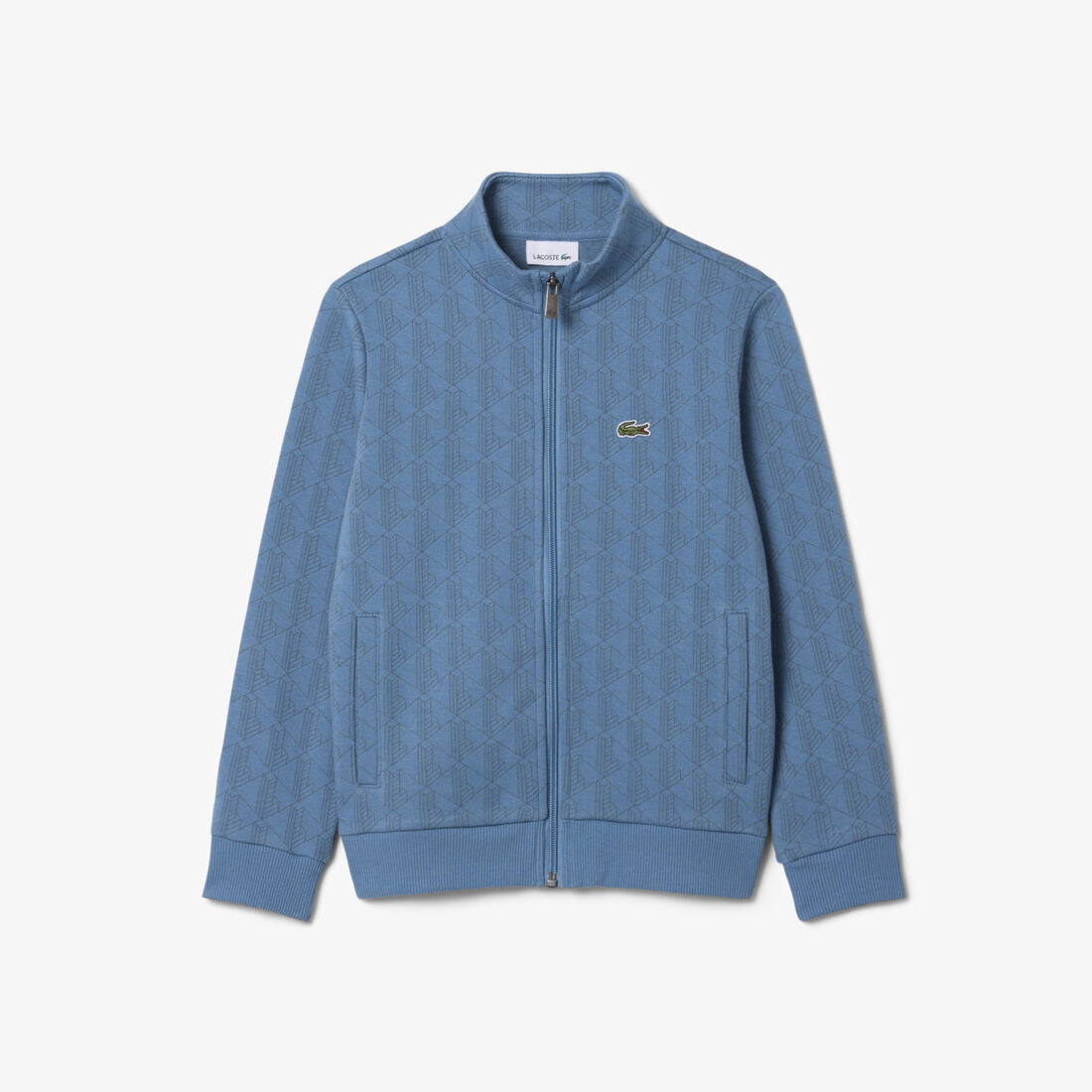 Zipped Monogram Fleece Hoodie lacoste zipped monogram fleece hoodie