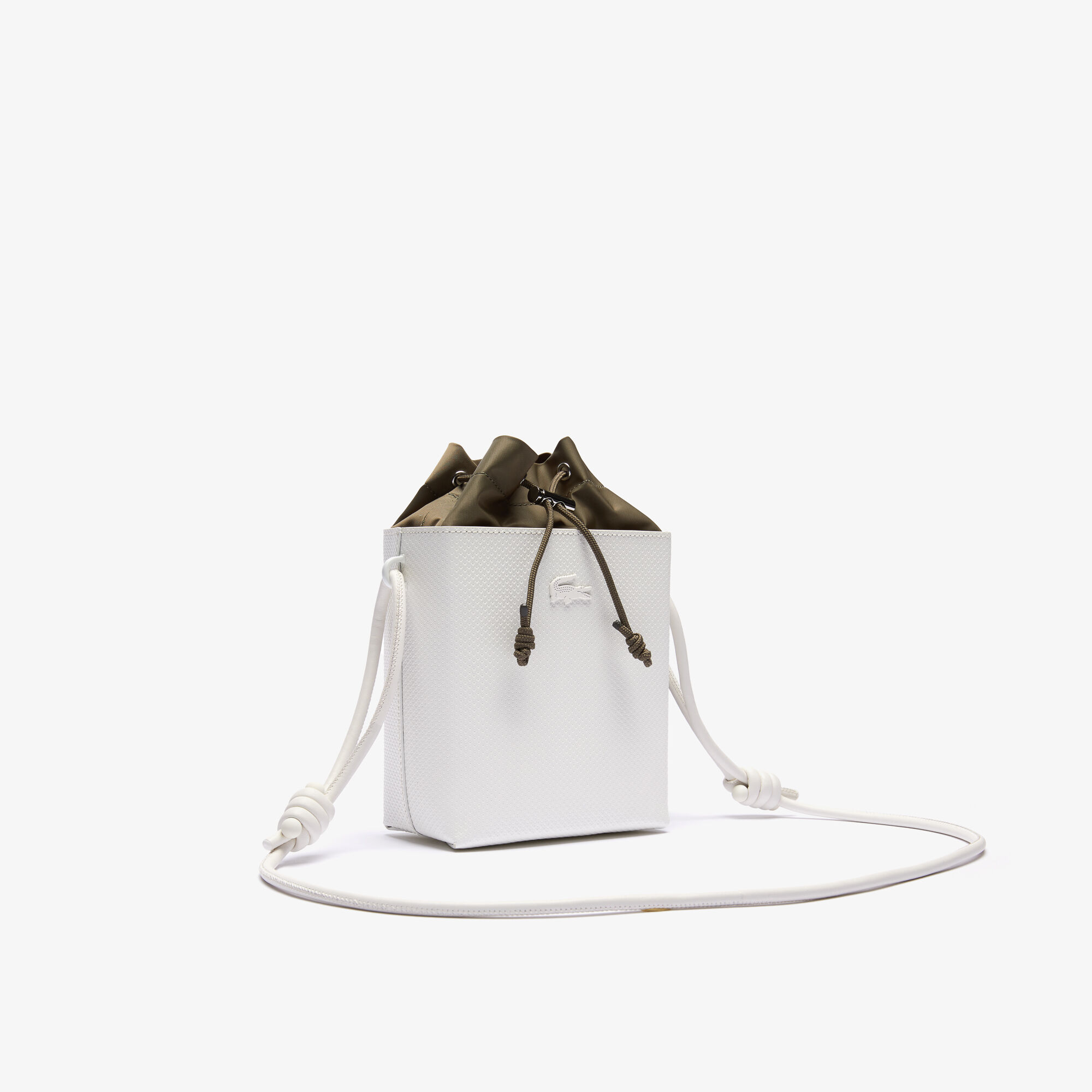 Women’s Chantaco Small Square Piqué Leather Bucket Bag