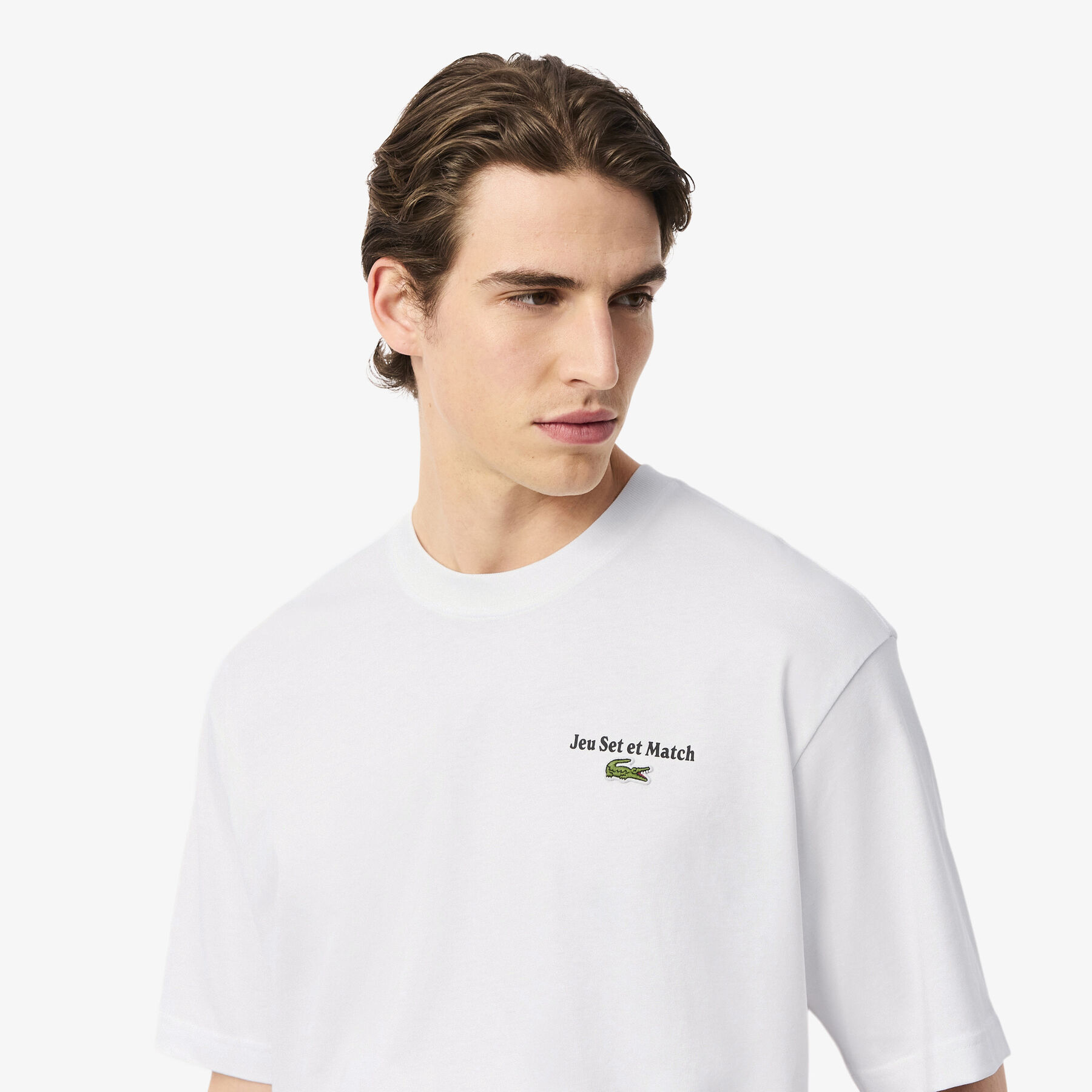 تي شيرت فضفاض من قماش الجيرسي الثقيل المطبوع Loose Fit Heavy Jersey Printed T-shirt - TH5950-00-001