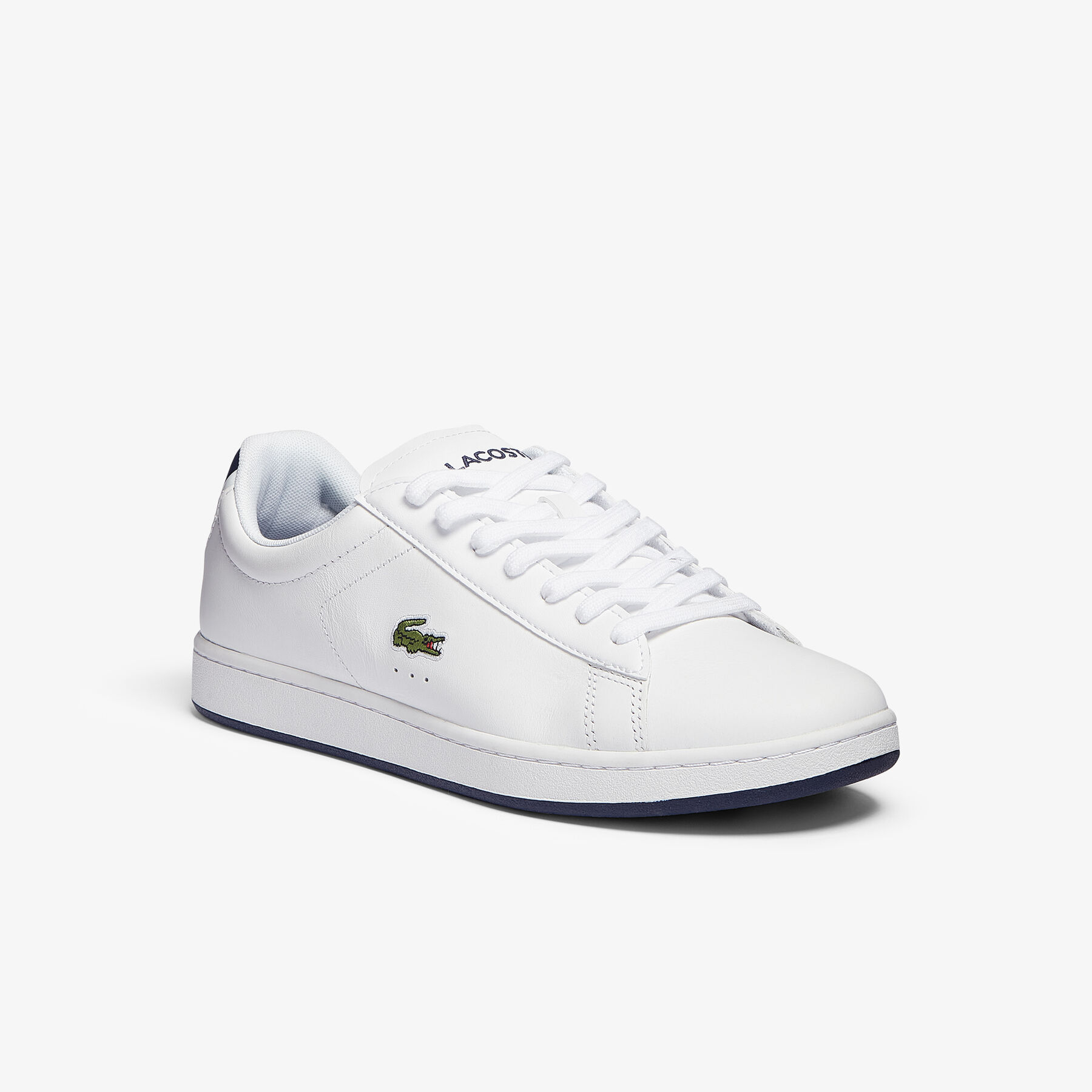 lacoste men s carnaby evo leather trainers