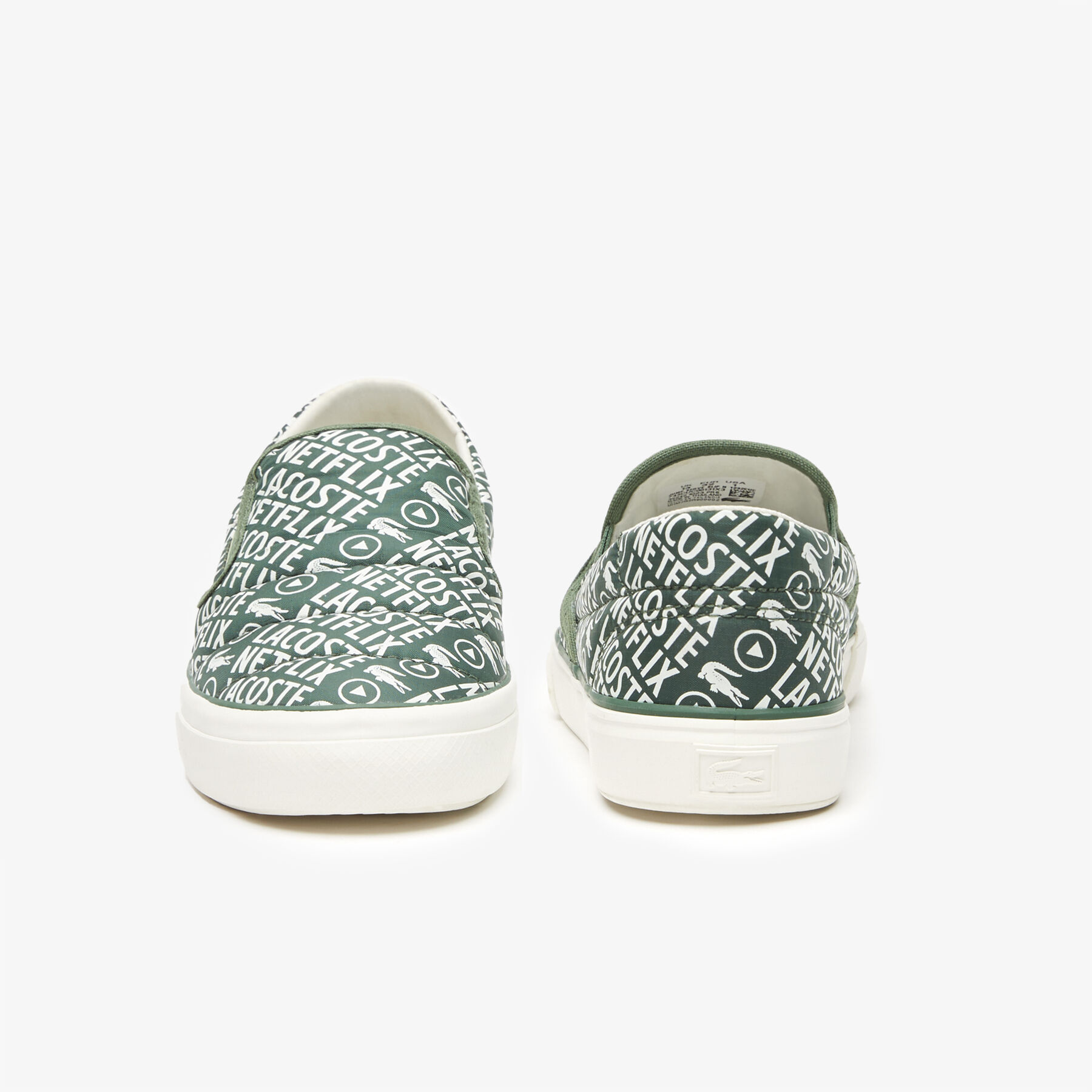 children s lacoste x netflix jump server slip textile slip on