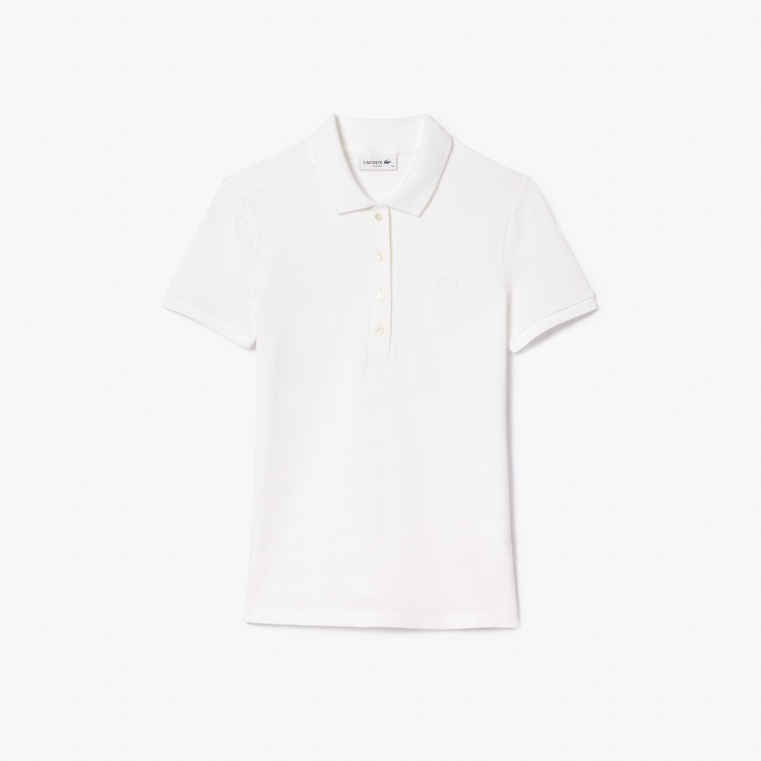 تيشيرت بولو L.12.D بقصة ضيقة من قماش بيتي بيكيه المطاطي L.12.D Slim Fit Stretch Petit Pique Polo Shirt - PF5462-00-001