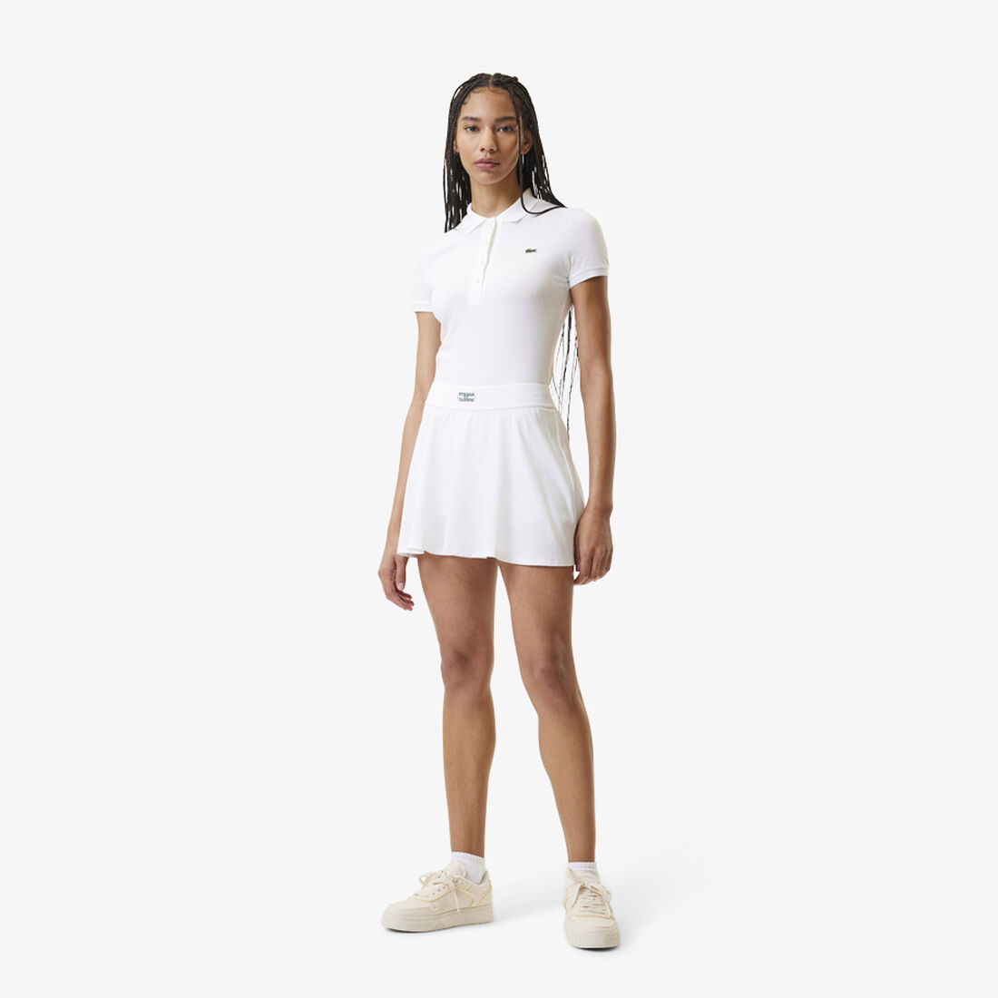 تنورة قصيرة بطيات وحزام خصر مطاطي Pleat Back Tennis Skirt with Contrast Shorts - JF1035-00-PI2