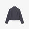 lacoste runway cropped jacquard tailored jacket