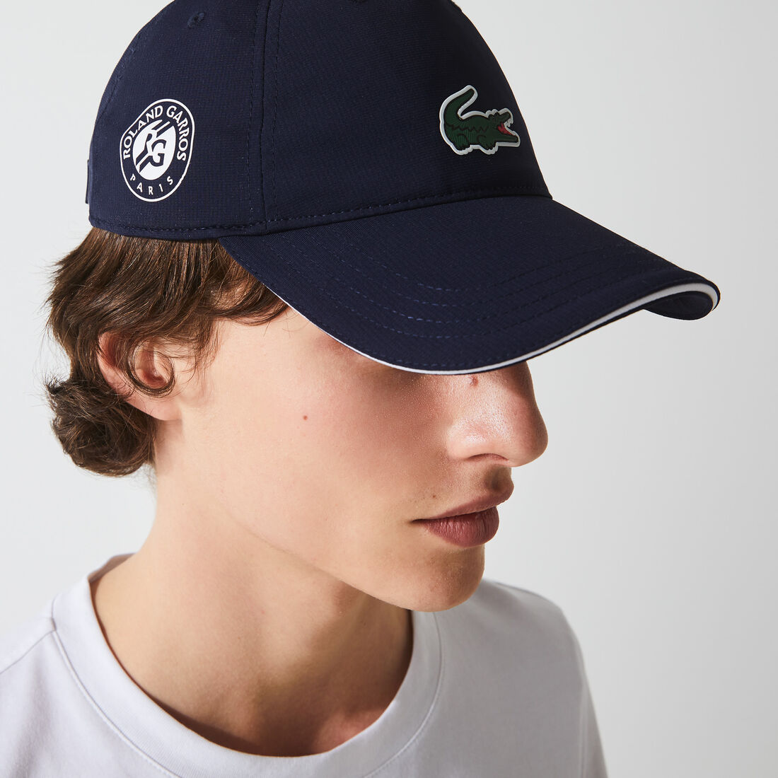 كاب نايلون خفيف الوزن للرجال مجموعة Lacoste SPORT French Open