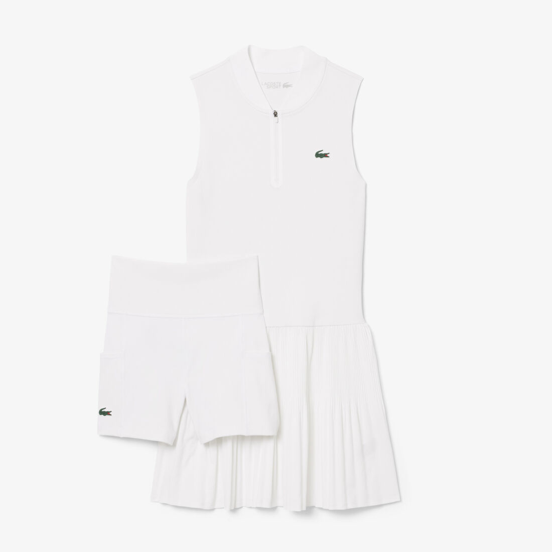 Ultra Dry Stretch Tennis Dress with Liner lacoste ultra dry stretch tennis dress with liner