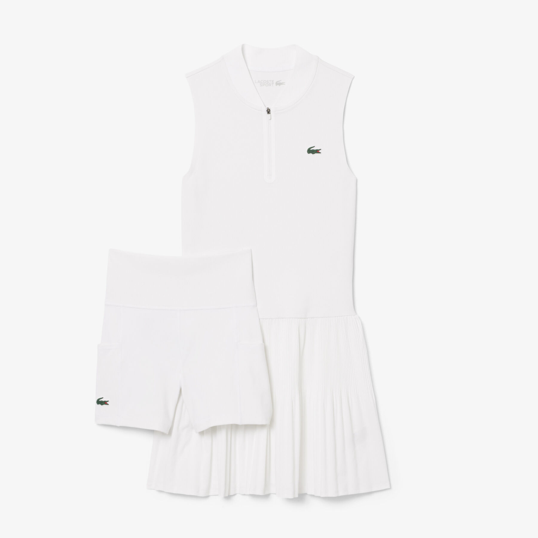 Ultra Dry Stretch Tennis Dress with Liner lacoste ultra dry stretch tennis dress with liner