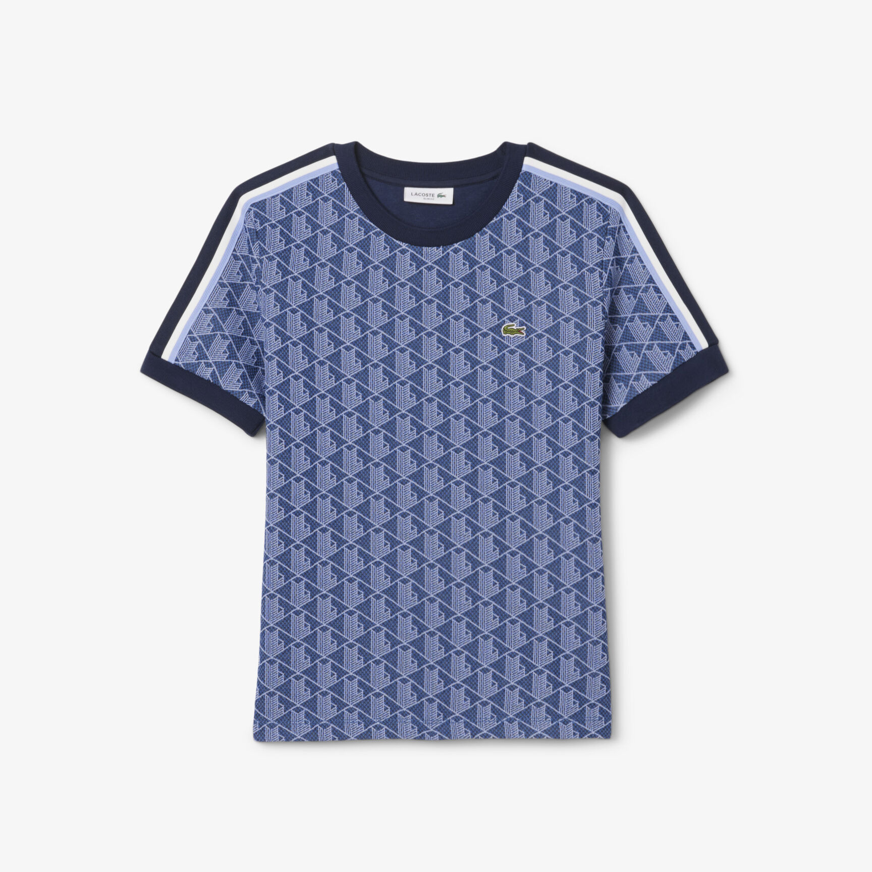 Slim Fit Monogram Jacquard T-shirt Slim Fit Monogram Jacquard T-shirt - TF3244-00-AIT