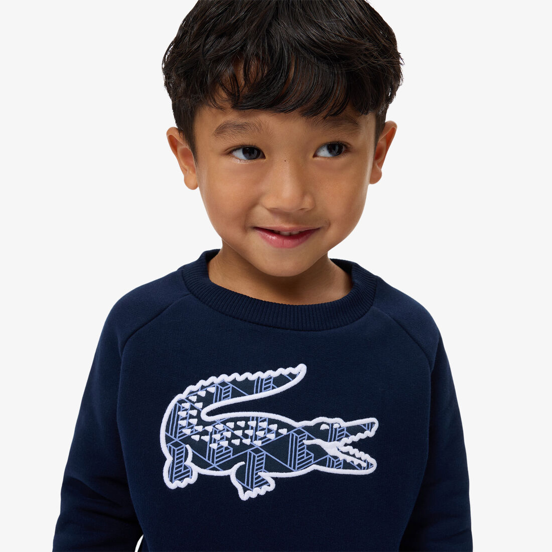 Monogram Print Fleece Sweatshirt Monogram Print Fleece Sweatshirt - SJ0917-00-166