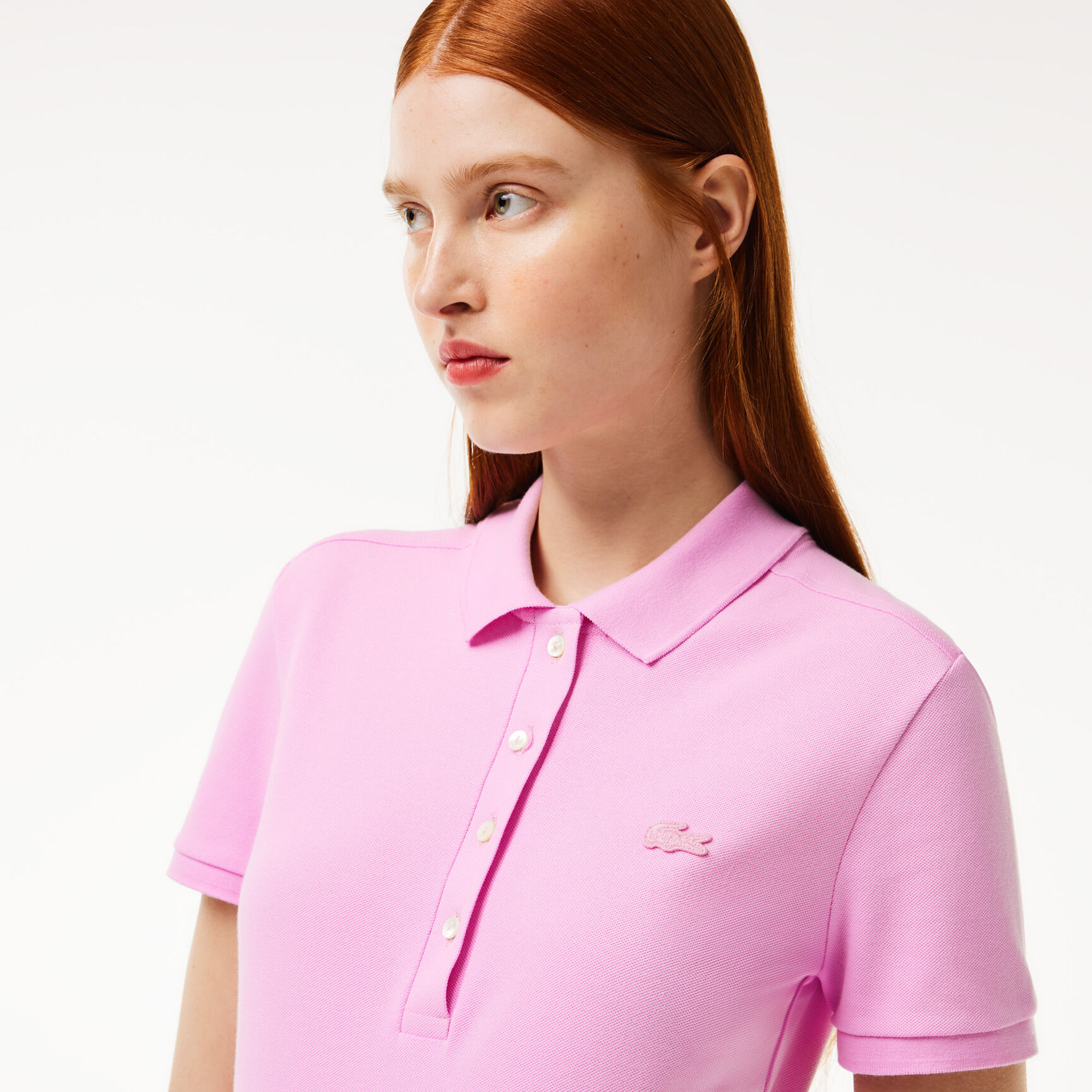 Women's Lacoste Slim fit Stretch Cotton Pique Polo Shirt - PF5462-00-IXV