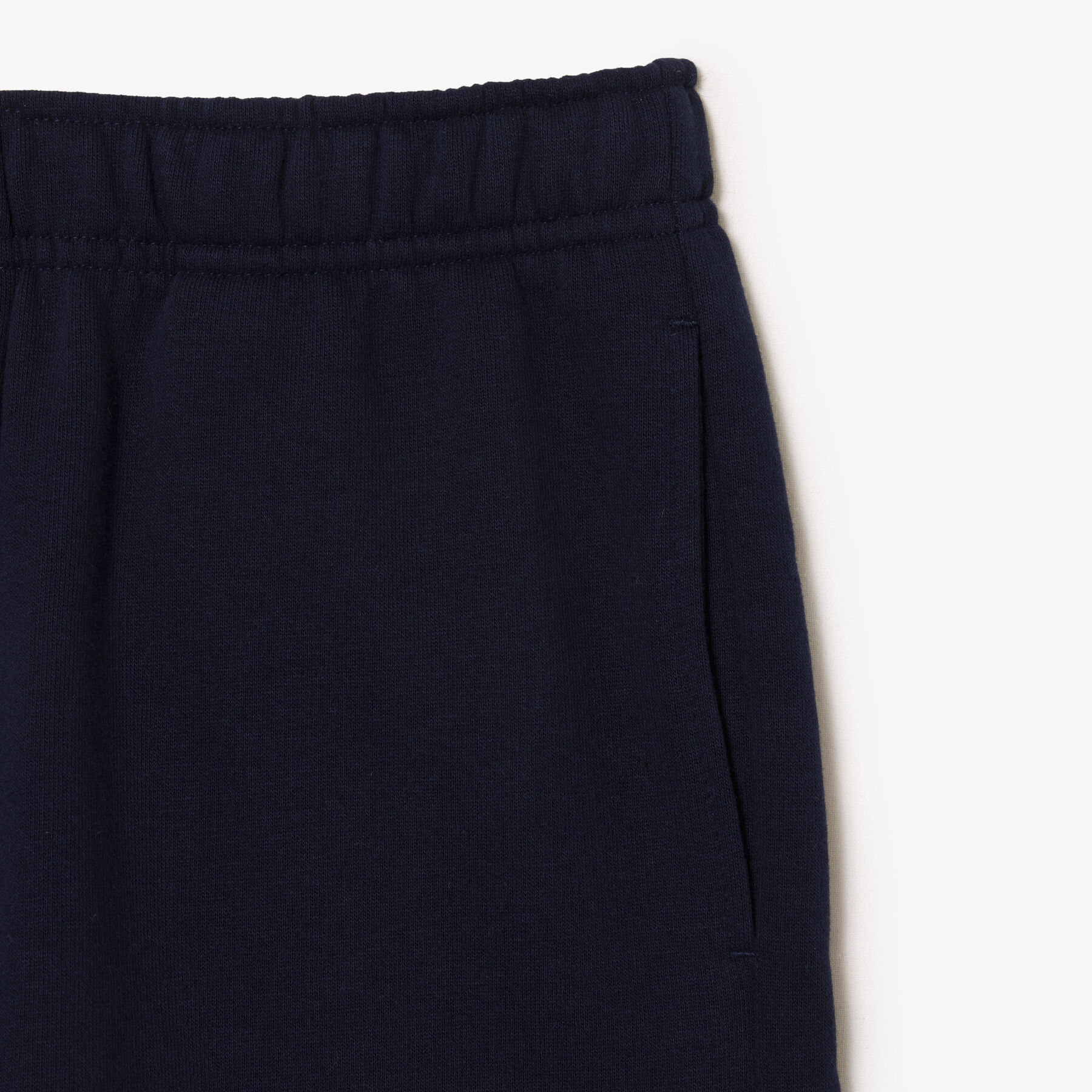 kids  lacoste organic brushed cotton fleece shorts