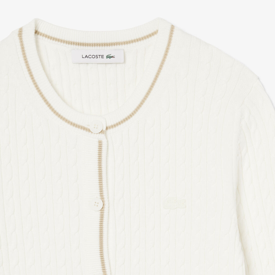Striped Cable Knit Cardigan Striped Cable Knit Cardigan - AF9872-00-70V
