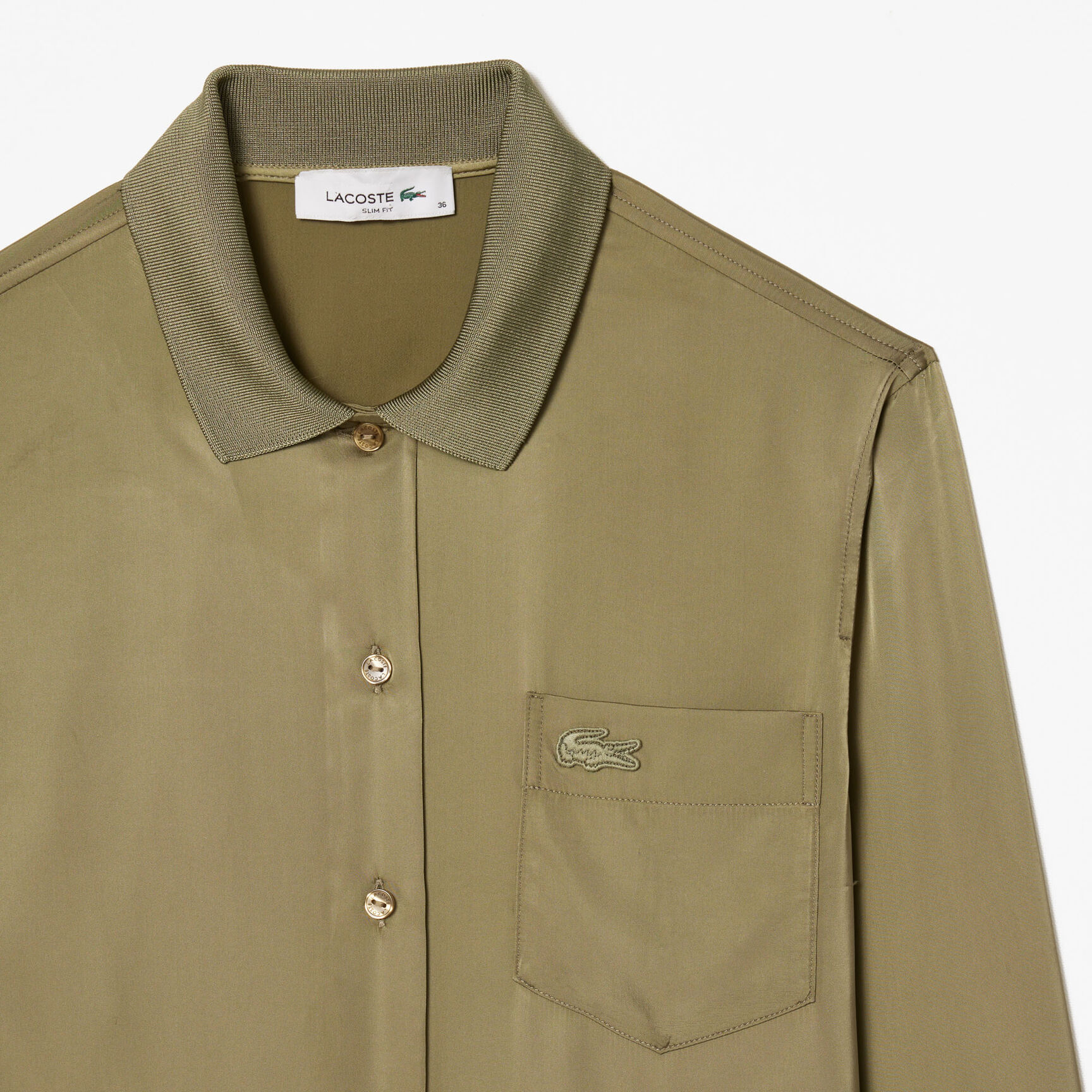 Fluid Ribbed Collar Shirt - CF3885-00-BMY