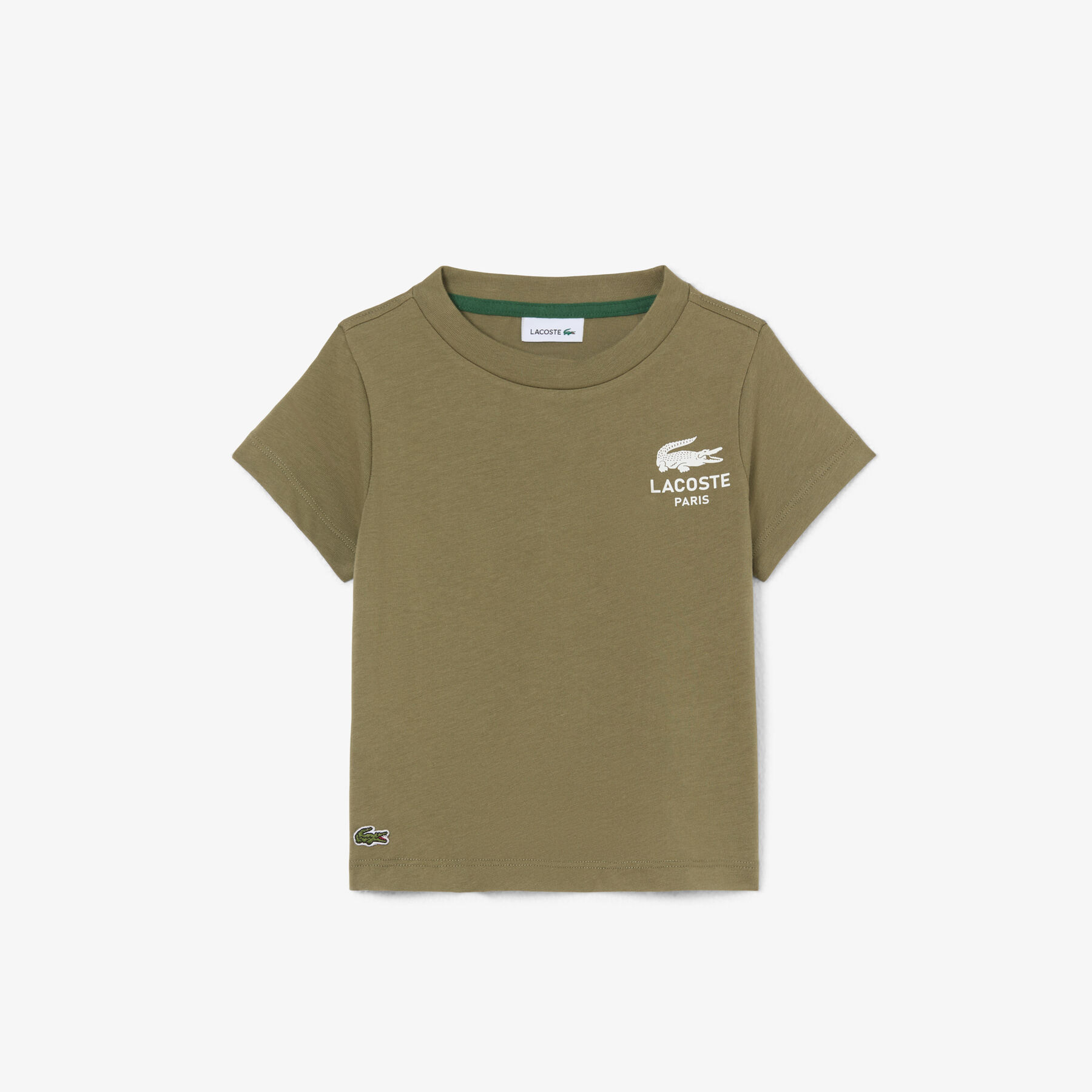 Print Cotton T-shirt lacoste print cotton t shirt
