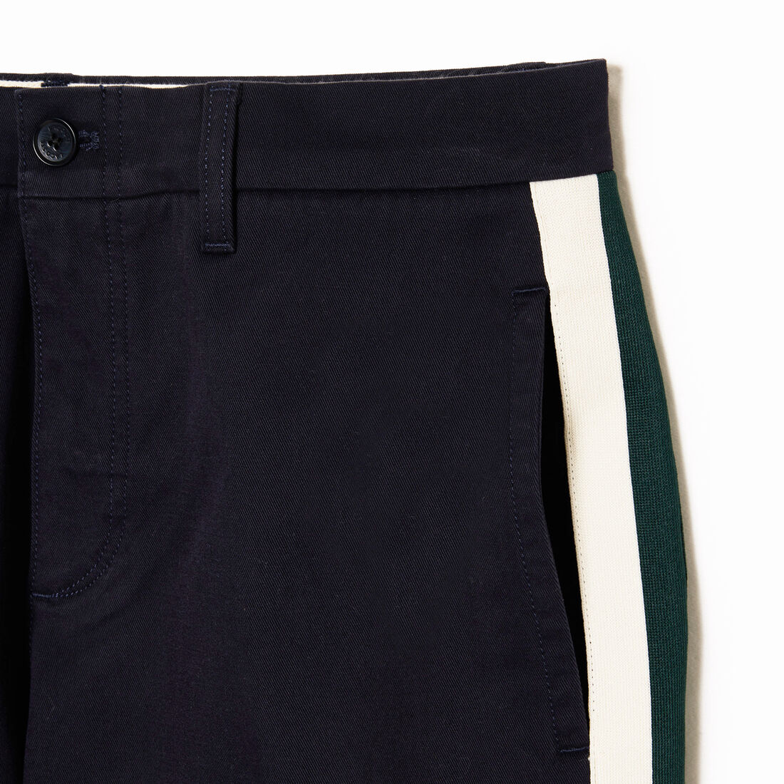 Straight Fit Contrast Stripe Chinos Straight Fit Contrast Stripe Chinos - HH1884-00-HDE