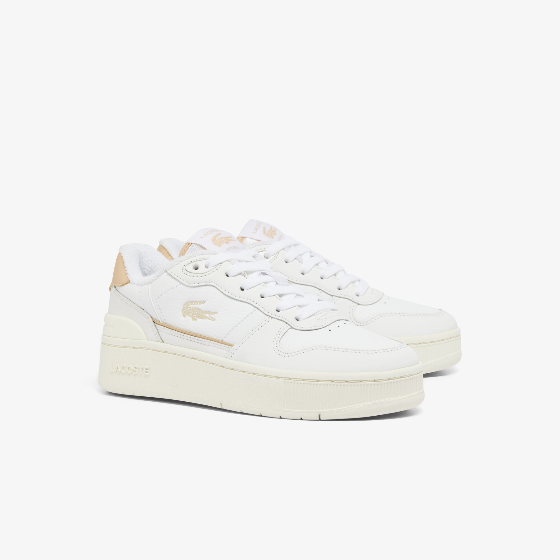 lacoste women s t clip platform trainers