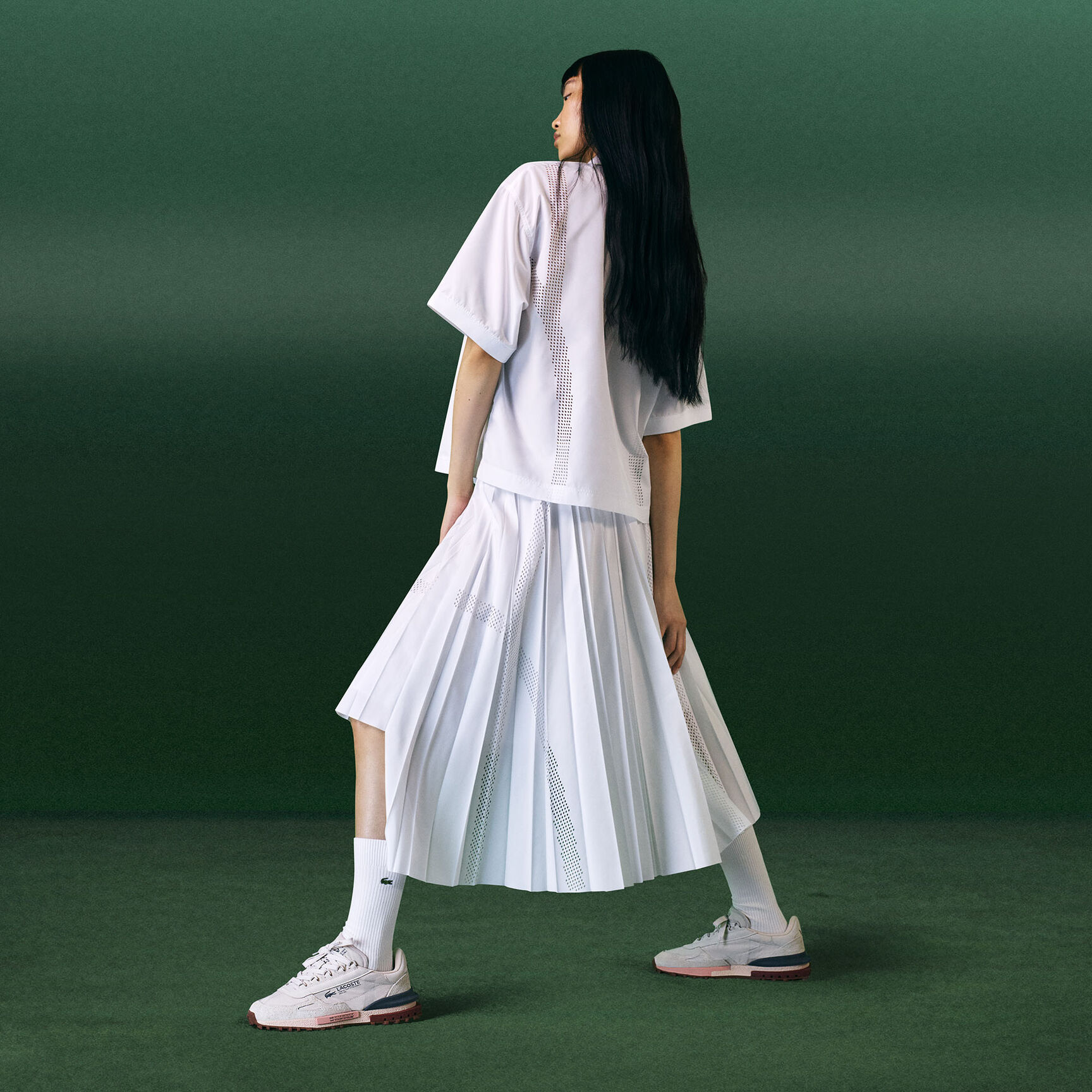 حذاء رياضي إيليت أكتف نسائي من الجلد Women's Elite Active Leather Sneakers - 49SFA0002-UH1