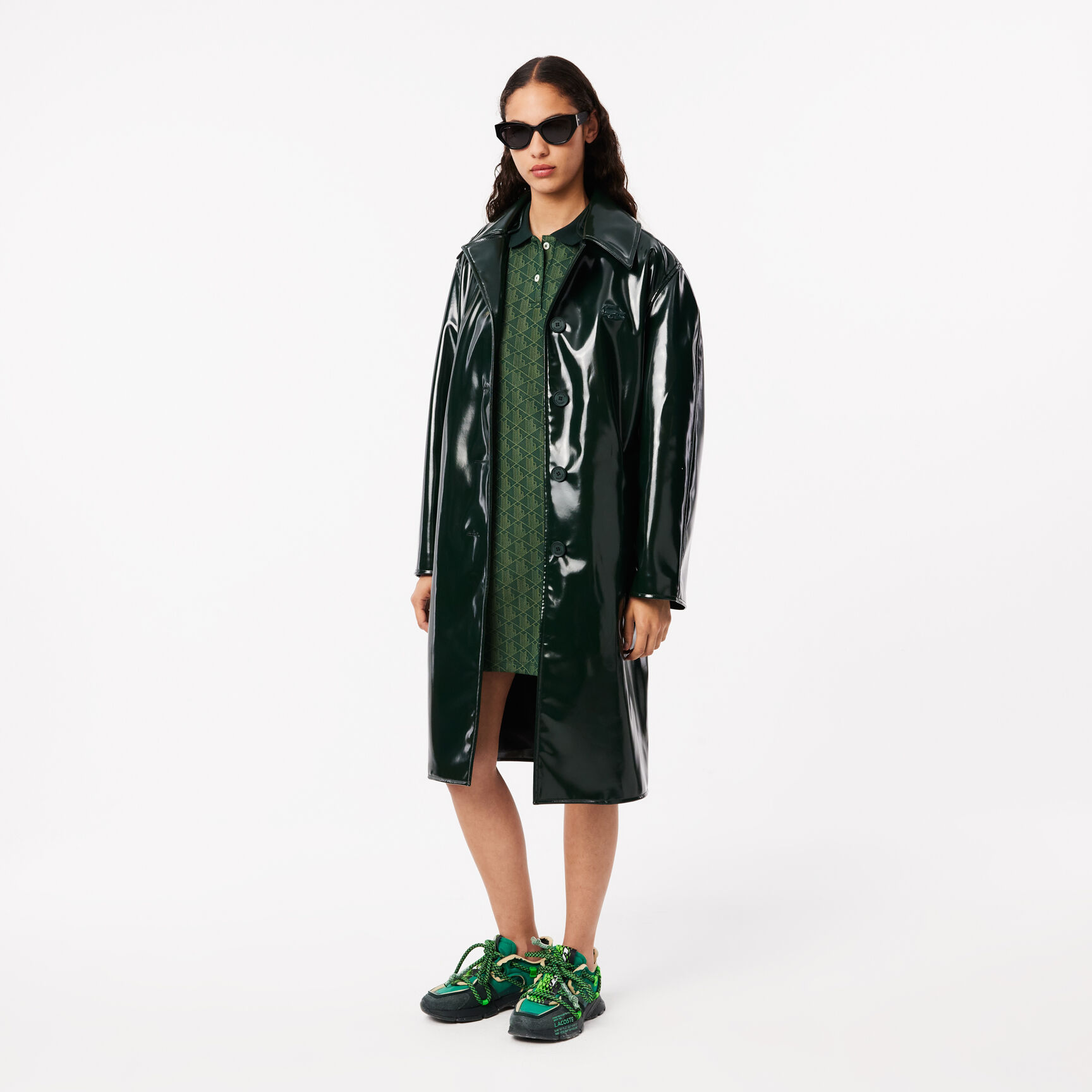 Slim Fit Monogram Jacquard Polo Dress Slim Fit Monogram Polo Dress - EF2655-00-ICL