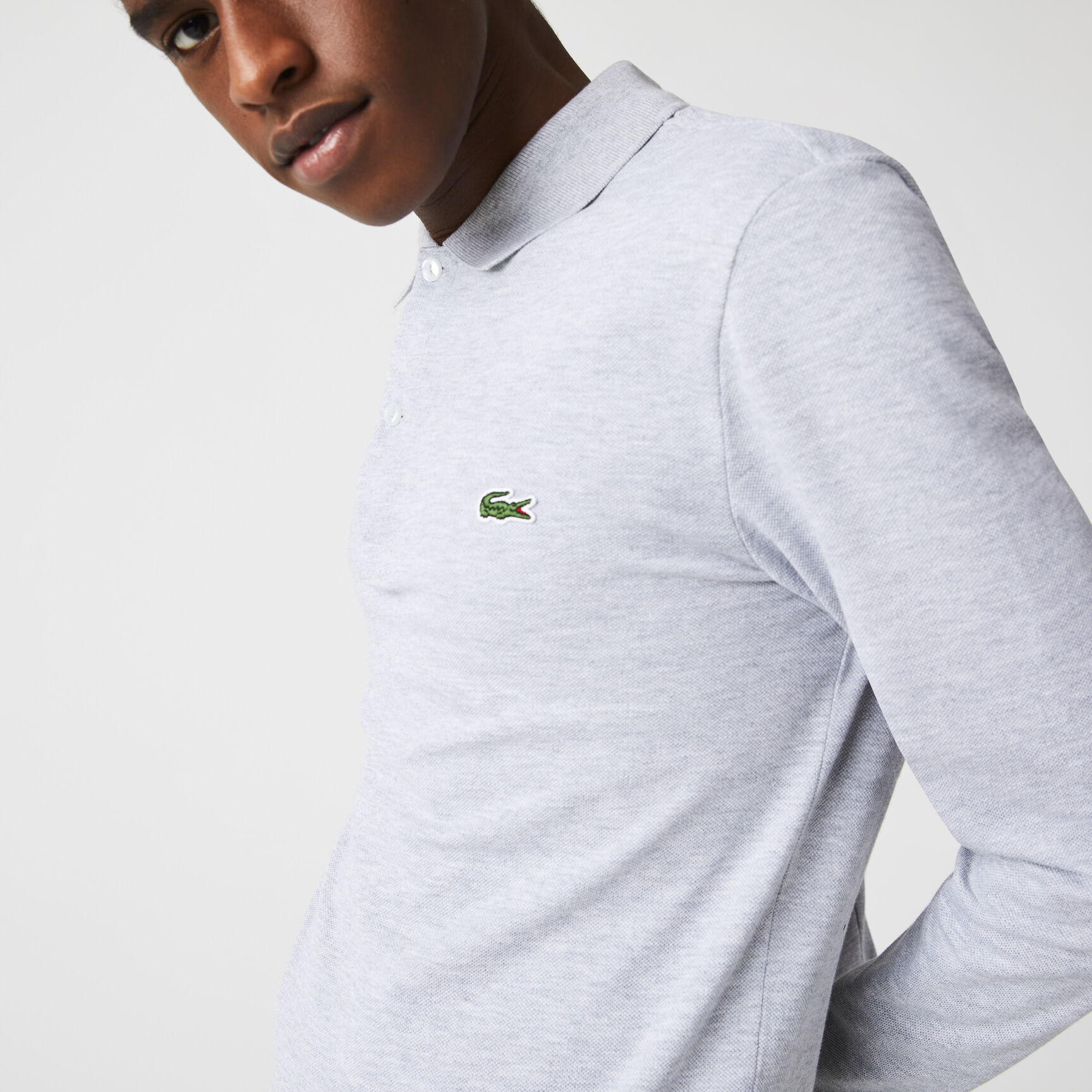 Slim Fit L.12.12 Long Sleeved Polo Shirt Slim Fit L.12.12 Long Sleeved Polo Shirt - PH4013-00-CCA