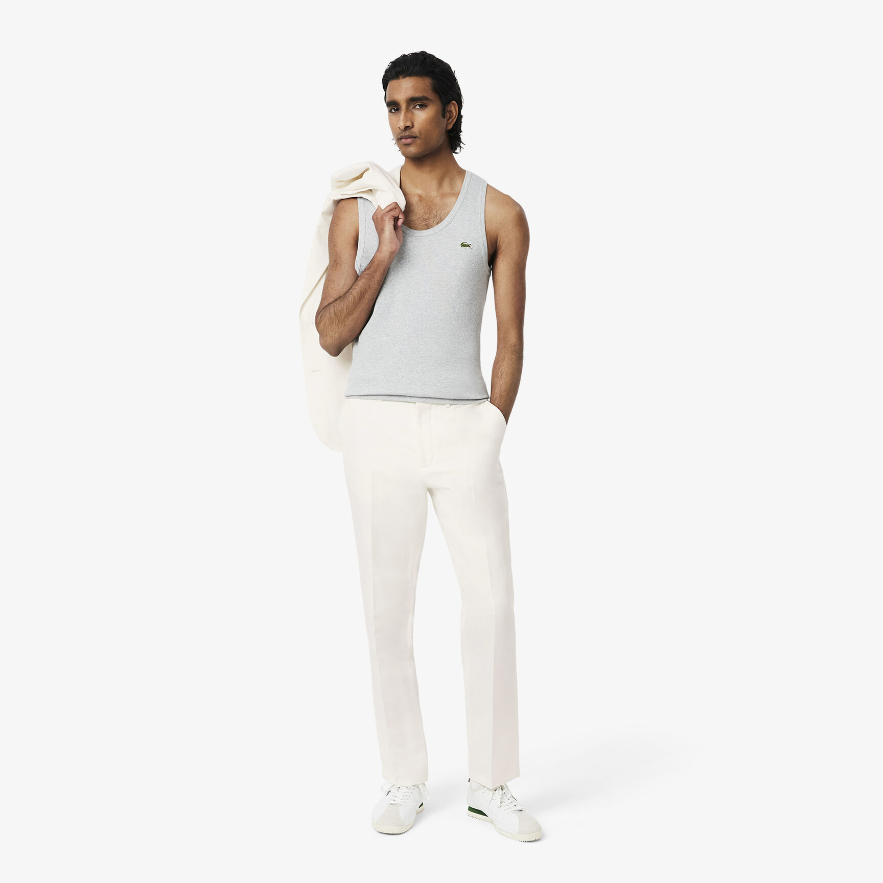 بنطلون بدلة من الكتان بقصّة عادية Regular Fit Linen Suit Pants - HH0444-00-70V