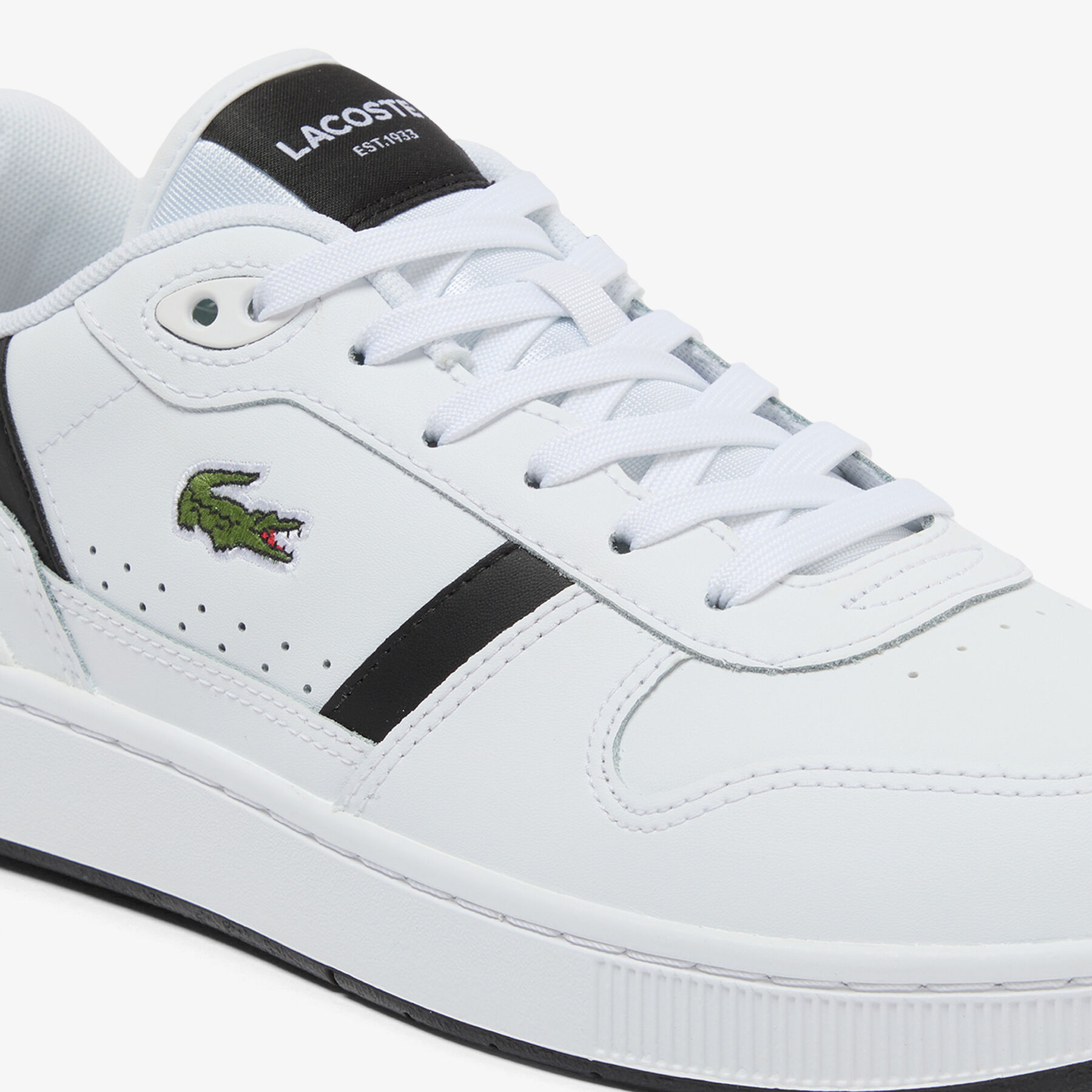 lacoste men s t clip set leather sneakers